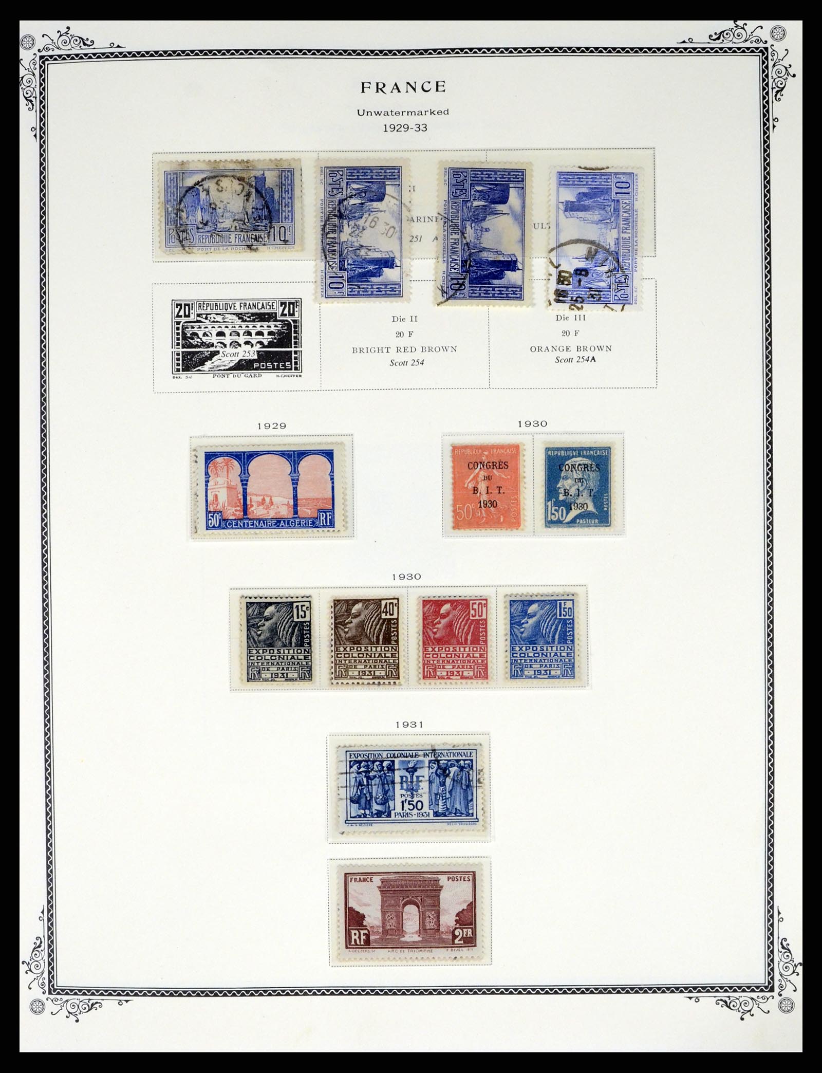 37632 009 - Postzegelverzameling 37632 Frankrijk 1849-2001.