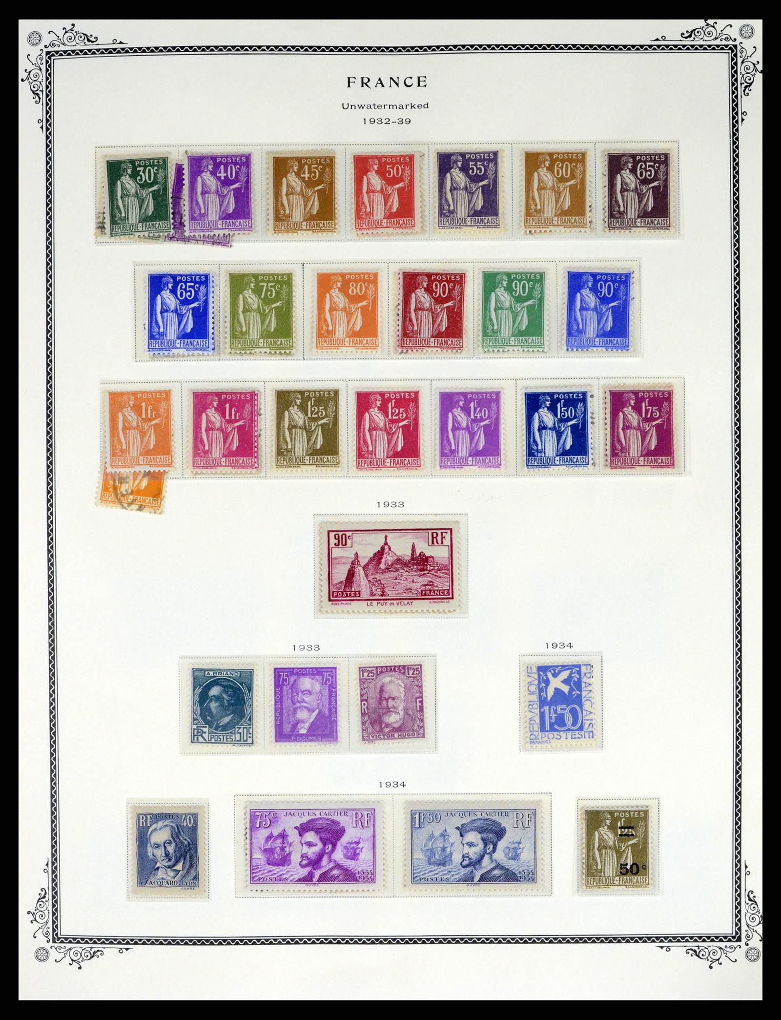 37632 010 - Postzegelverzameling 37632 Frankrijk 1849-2001.