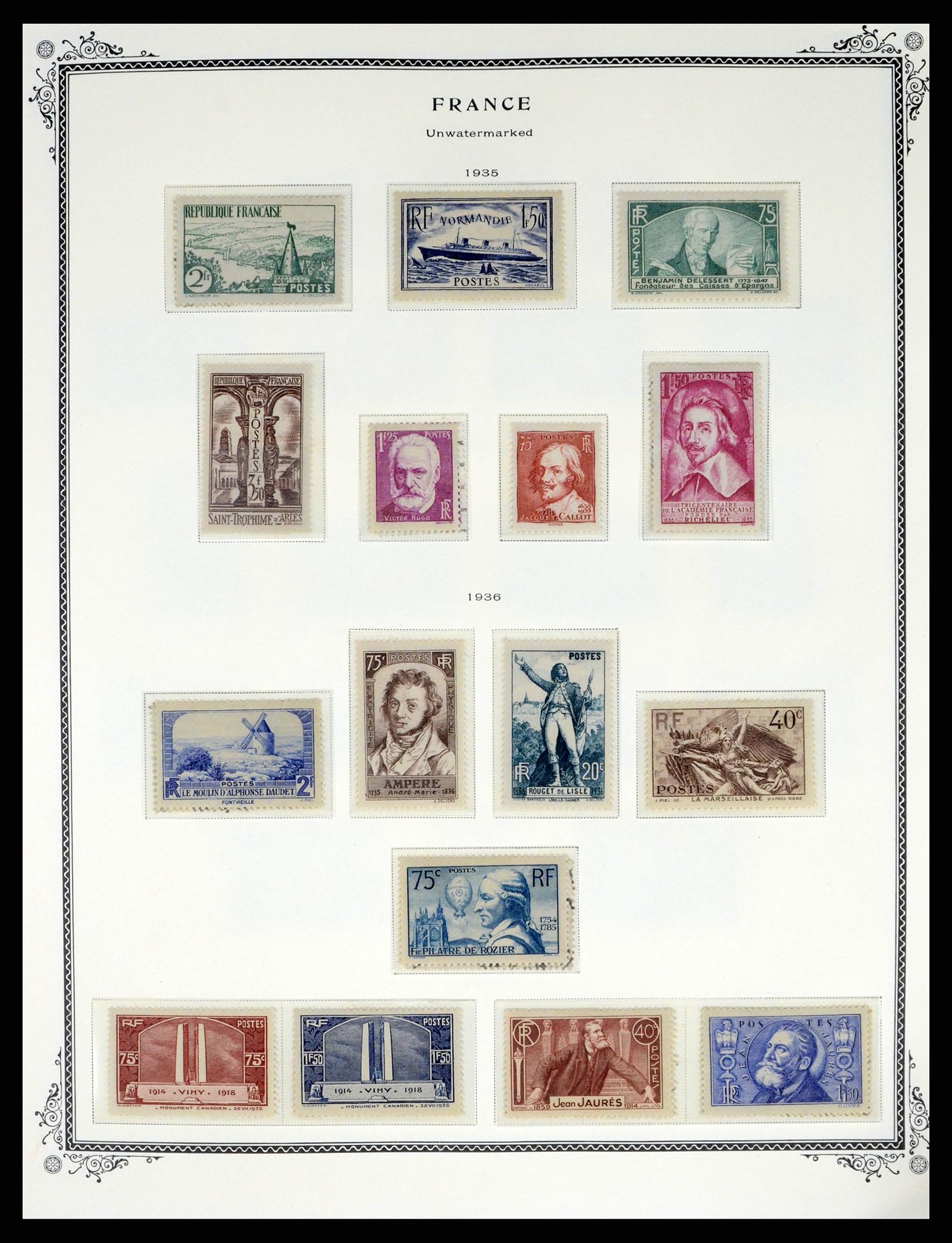 37632 011 - Postzegelverzameling 37632 Frankrijk 1849-2001.