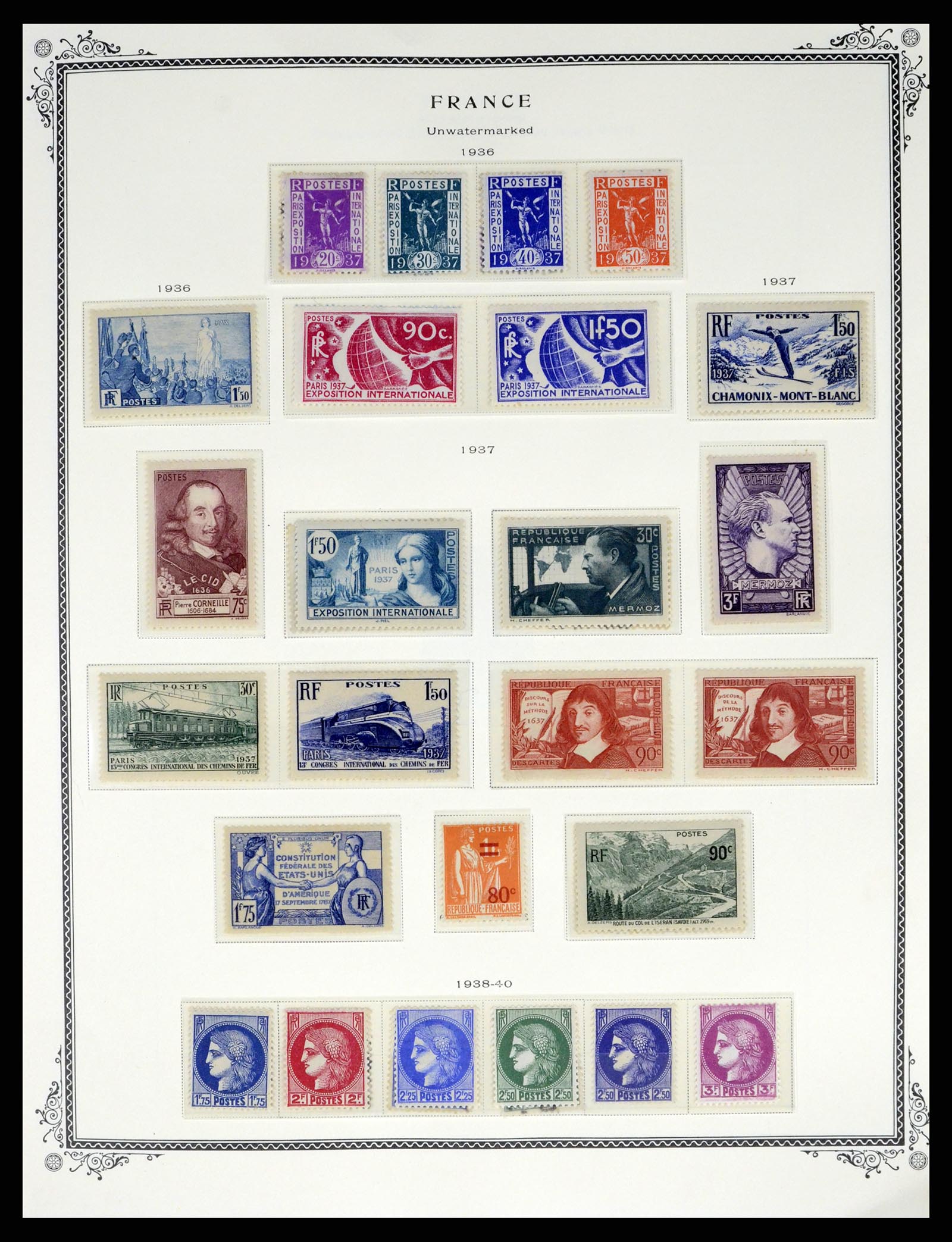 37632 012 - Postzegelverzameling 37632 Frankrijk 1849-2001.