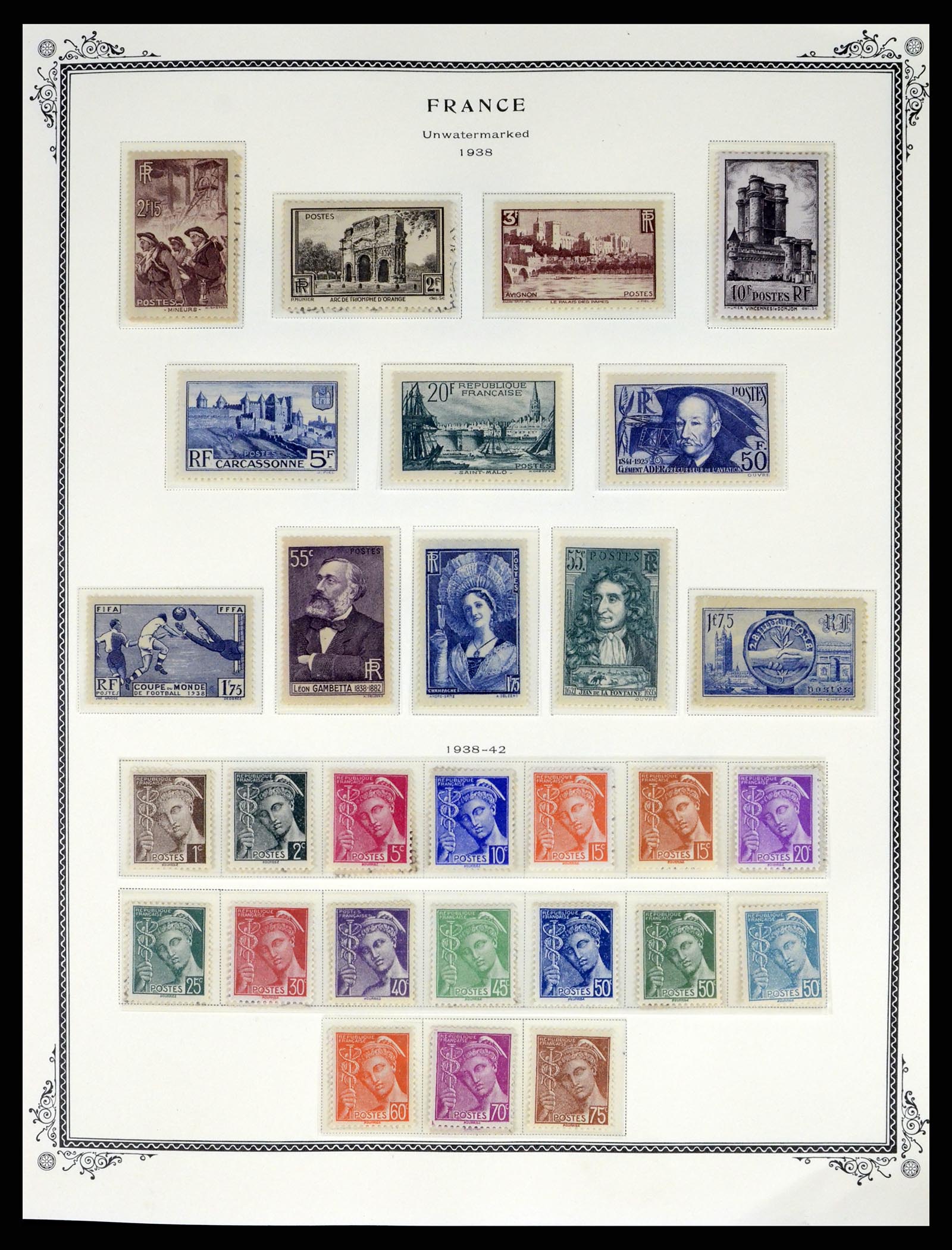 37632 013 - Postzegelverzameling 37632 Frankrijk 1849-2001.