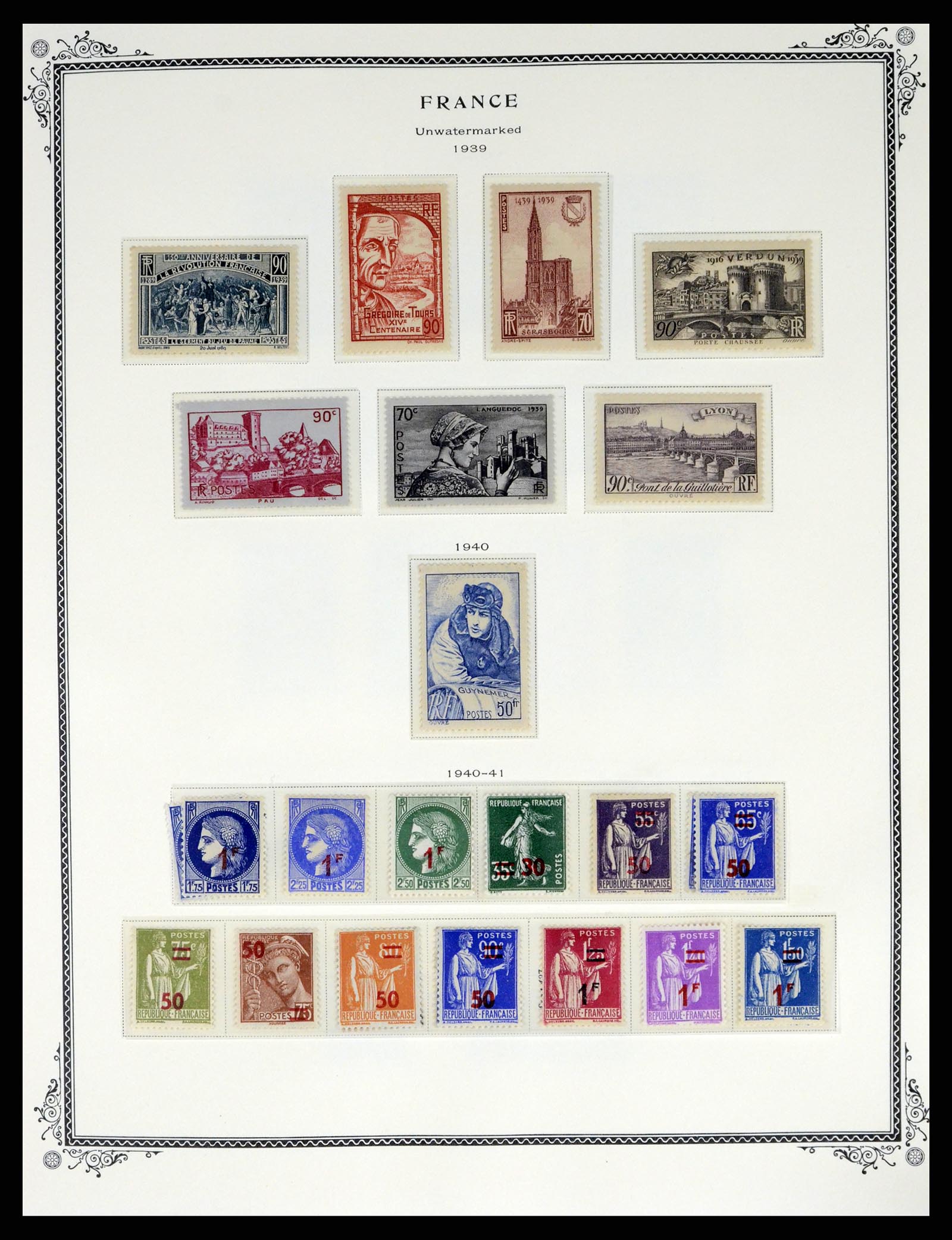 37632 015 - Postzegelverzameling 37632 Frankrijk 1849-2001.
