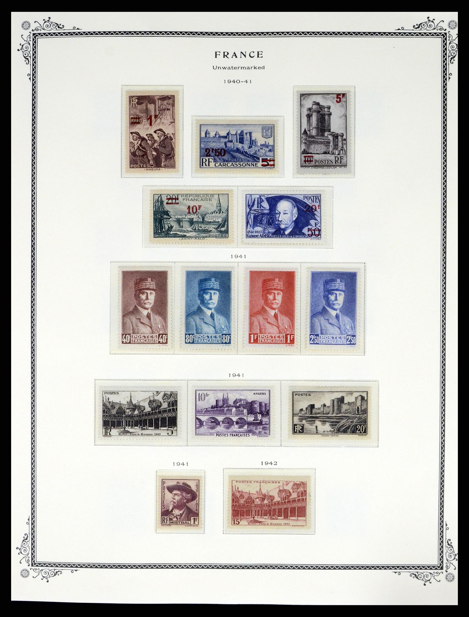 37632 016 - Postzegelverzameling 37632 Frankrijk 1849-2001.
