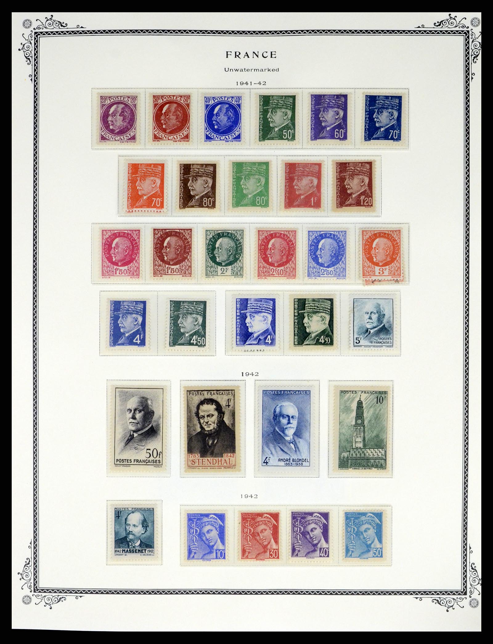 37632 017 - Postzegelverzameling 37632 Frankrijk 1849-2001.