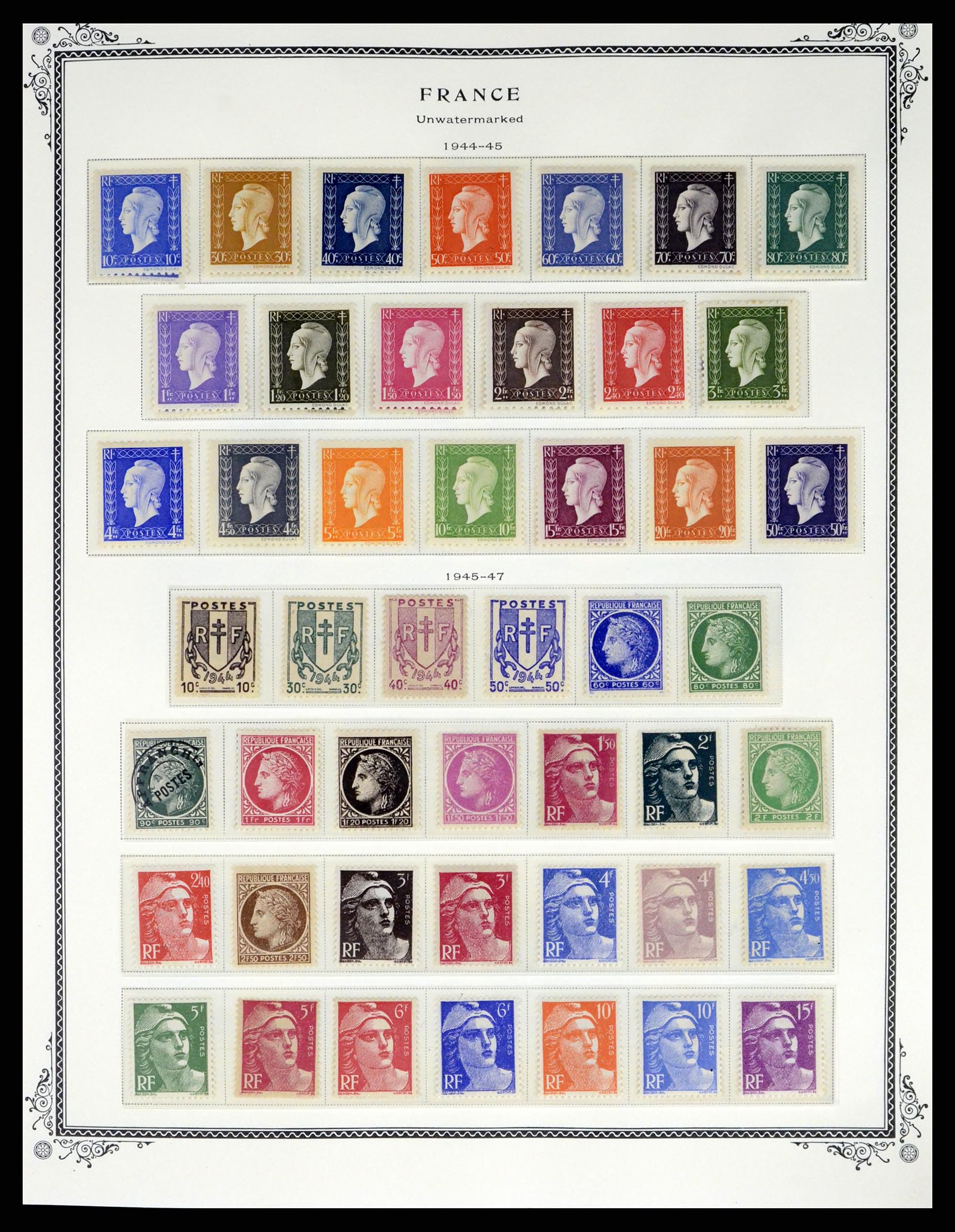 37632 020 - Postzegelverzameling 37632 Frankrijk 1849-2001.