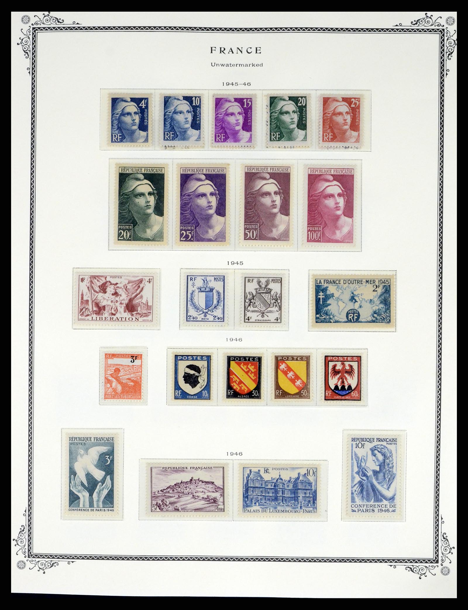 37632 021 - Postzegelverzameling 37632 Frankrijk 1849-2001.