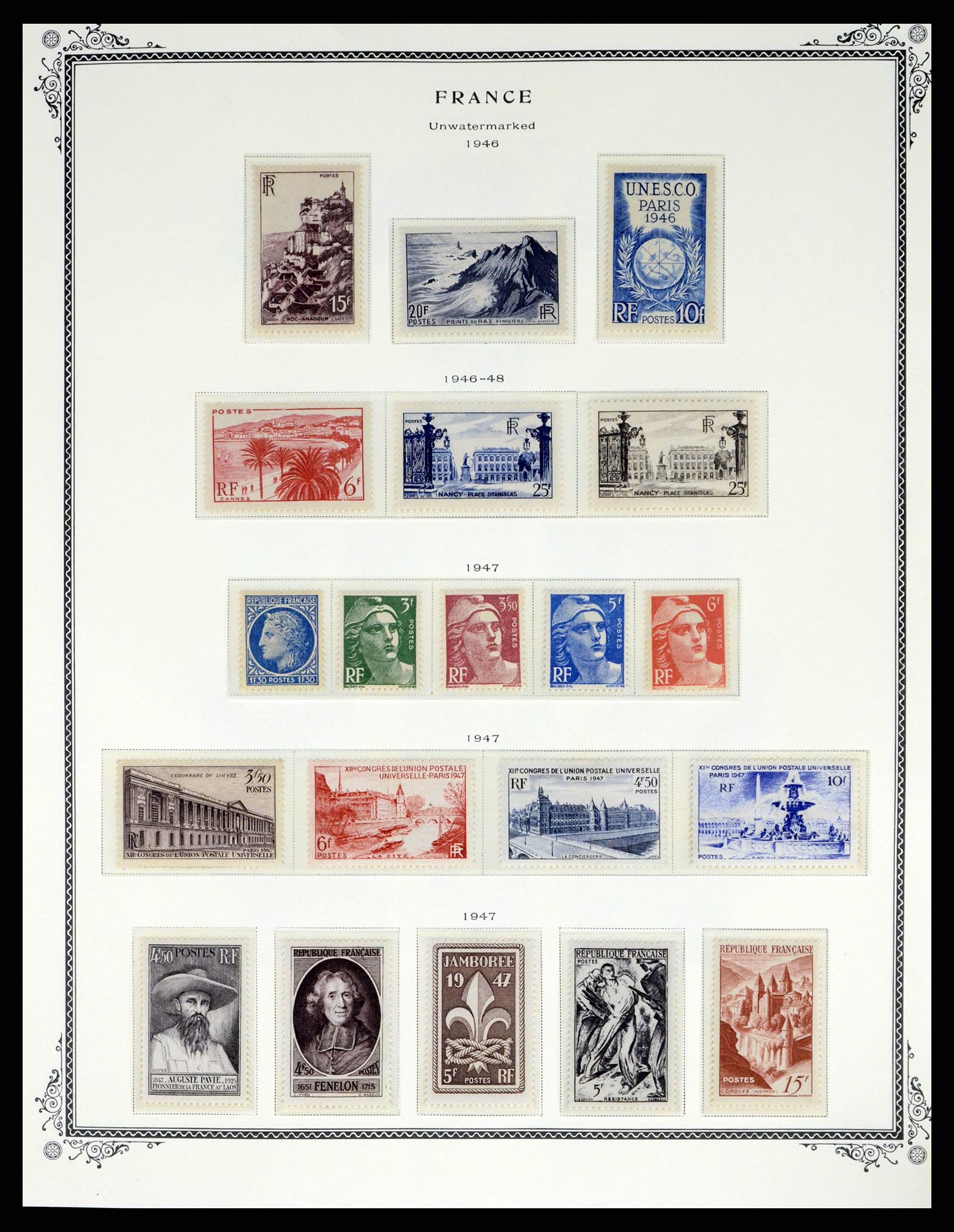 37632 022 - Postzegelverzameling 37632 Frankrijk 1849-2001.