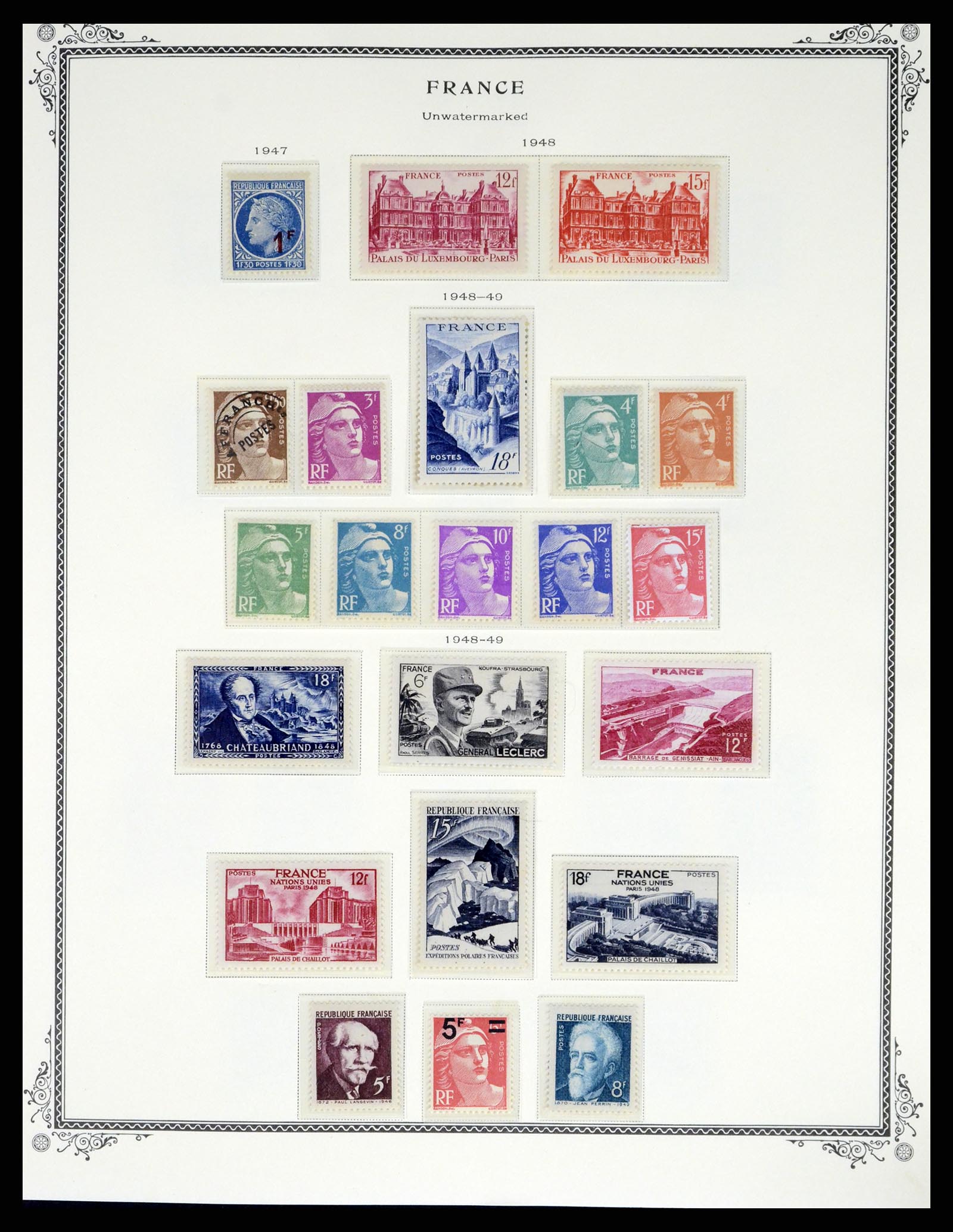 37632 023 - Postzegelverzameling 37632 Frankrijk 1849-2001.