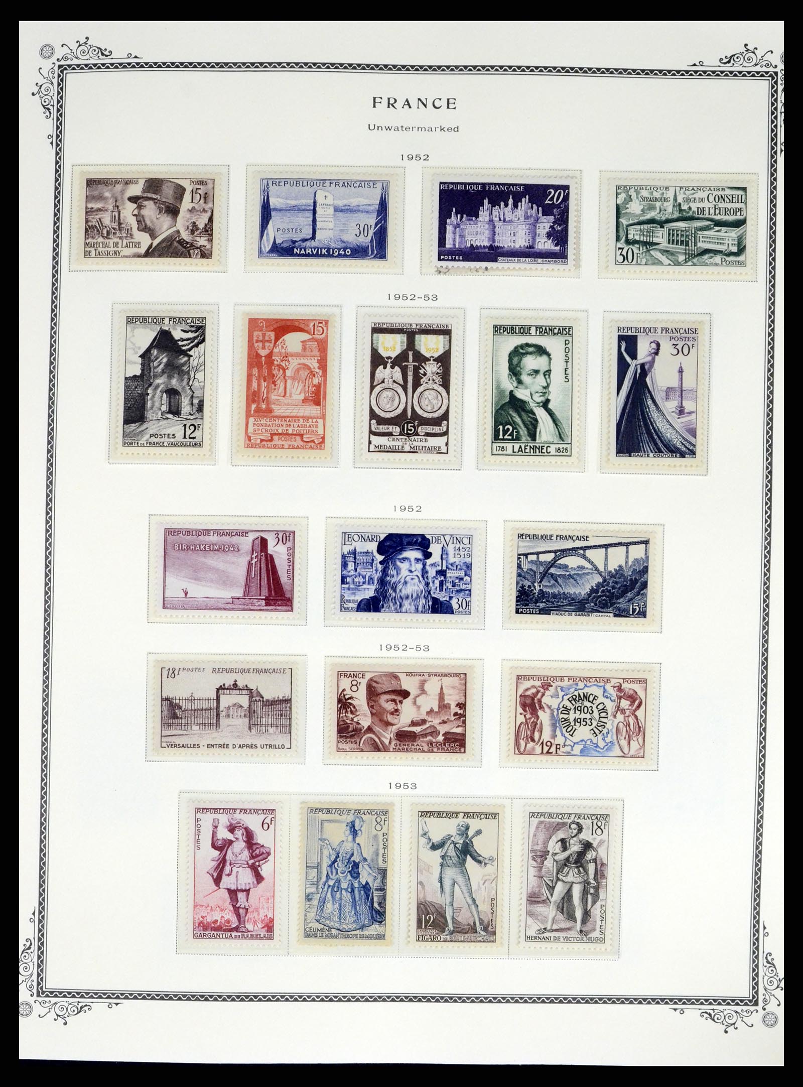 37632 027 - Postzegelverzameling 37632 Frankrijk 1849-2001.