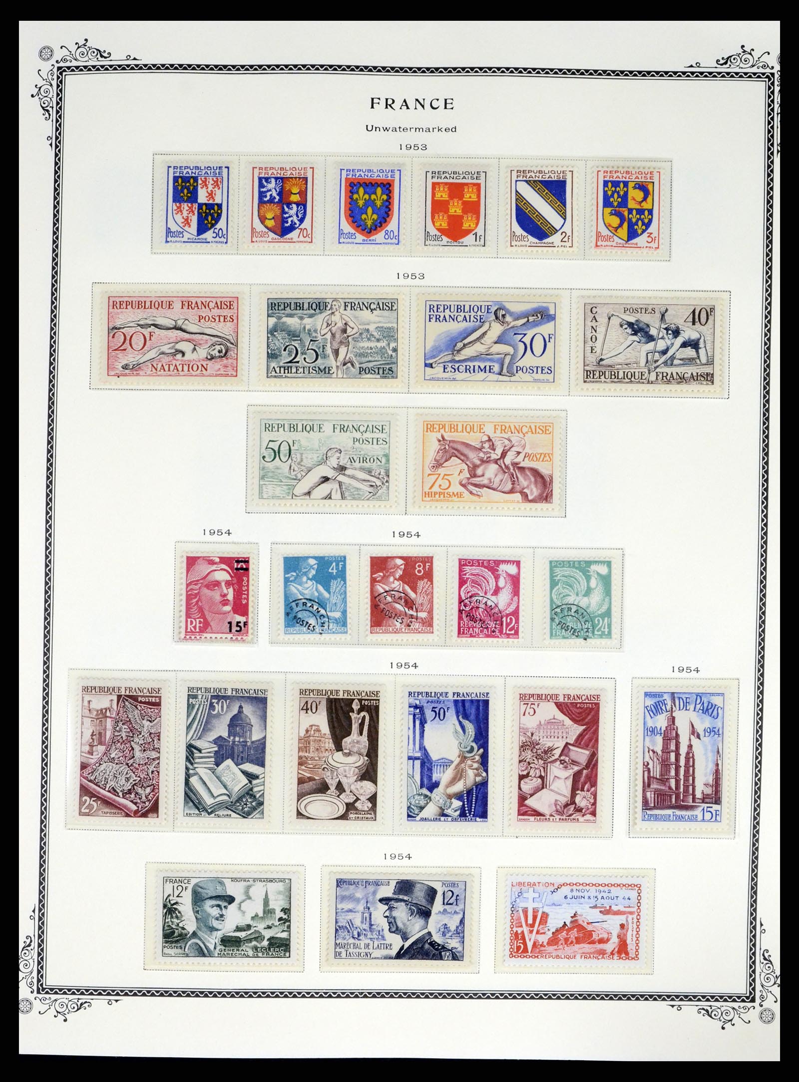 37632 028 - Postzegelverzameling 37632 Frankrijk 1849-2001.