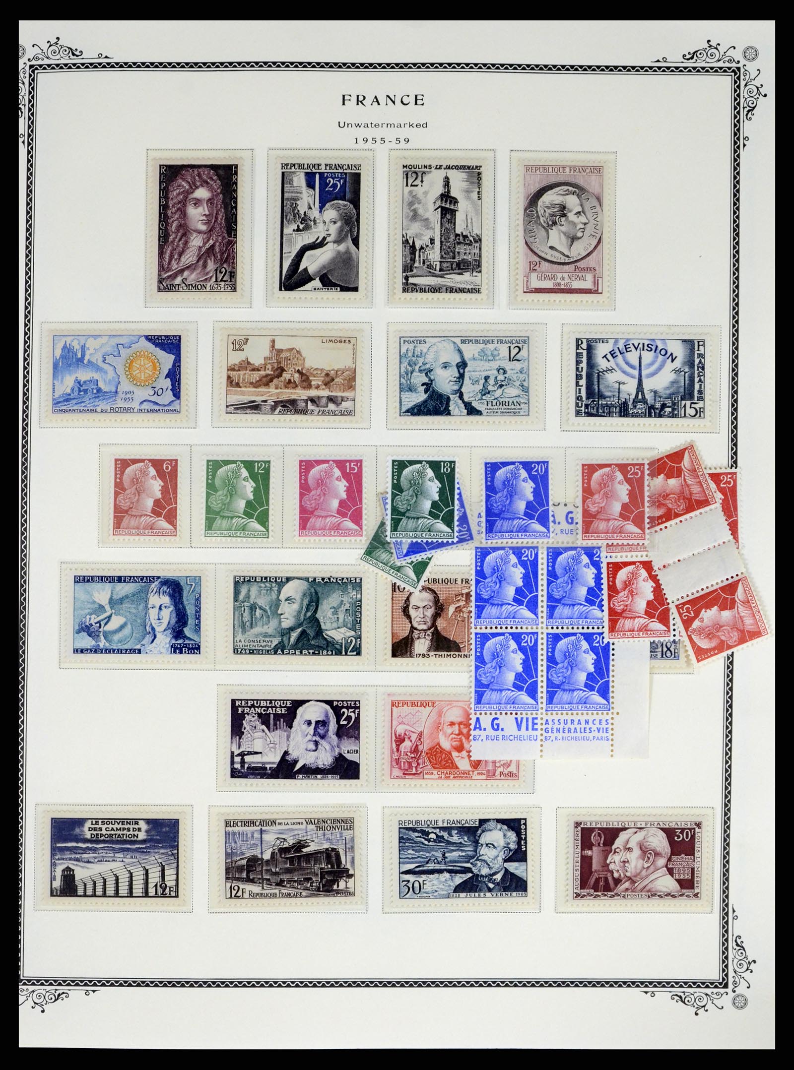 37632 030 - Postzegelverzameling 37632 Frankrijk 1849-2001.