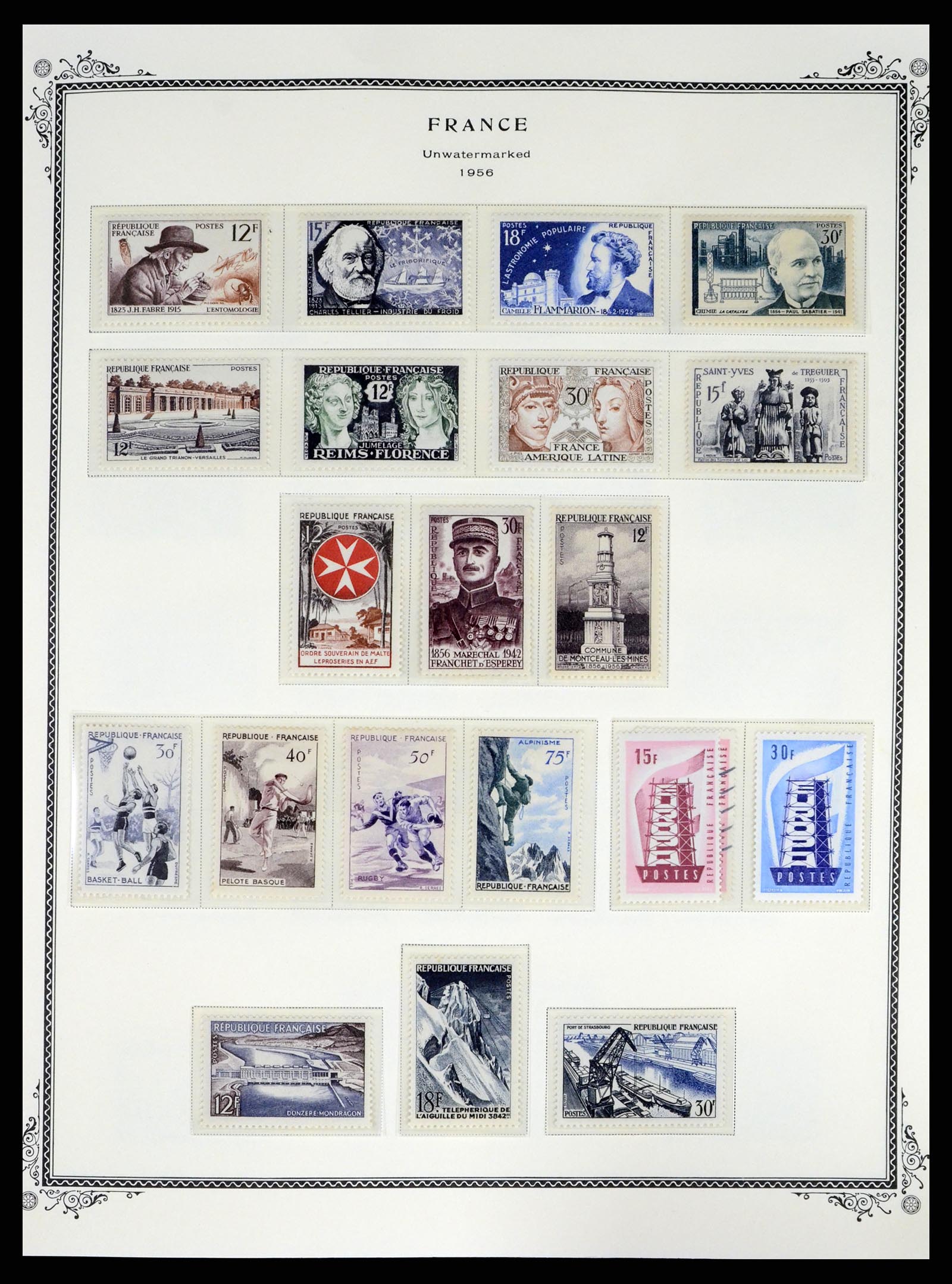 37632 032 - Postzegelverzameling 37632 Frankrijk 1849-2001.