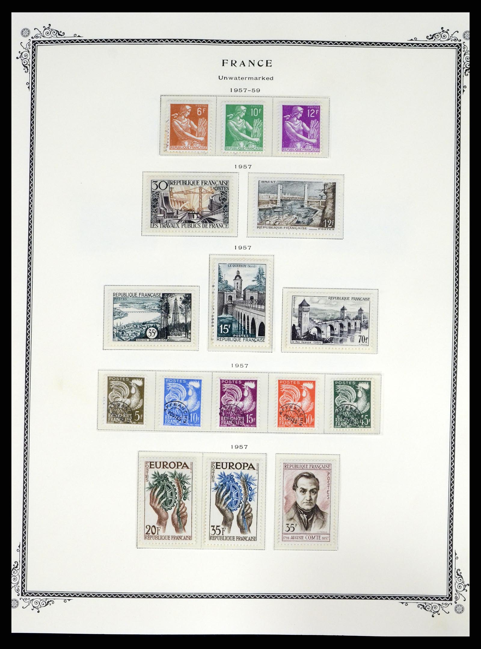 37632 034 - Postzegelverzameling 37632 Frankrijk 1849-2001.