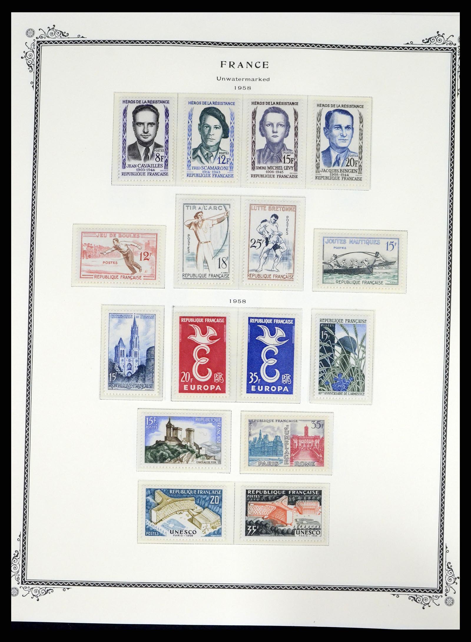 37632 037 - Postzegelverzameling 37632 Frankrijk 1849-2001.