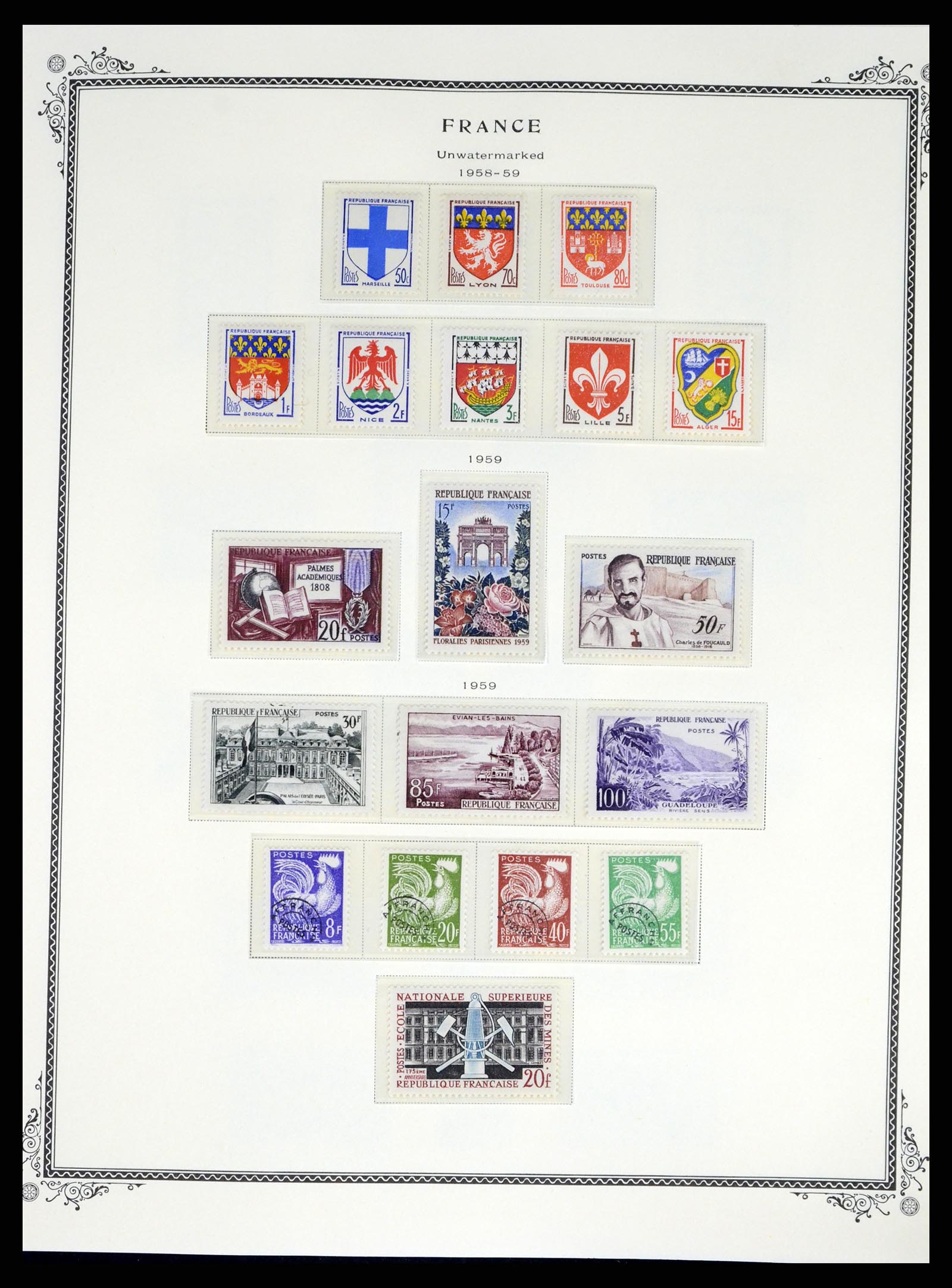 37632 038 - Postzegelverzameling 37632 Frankrijk 1849-2001.
