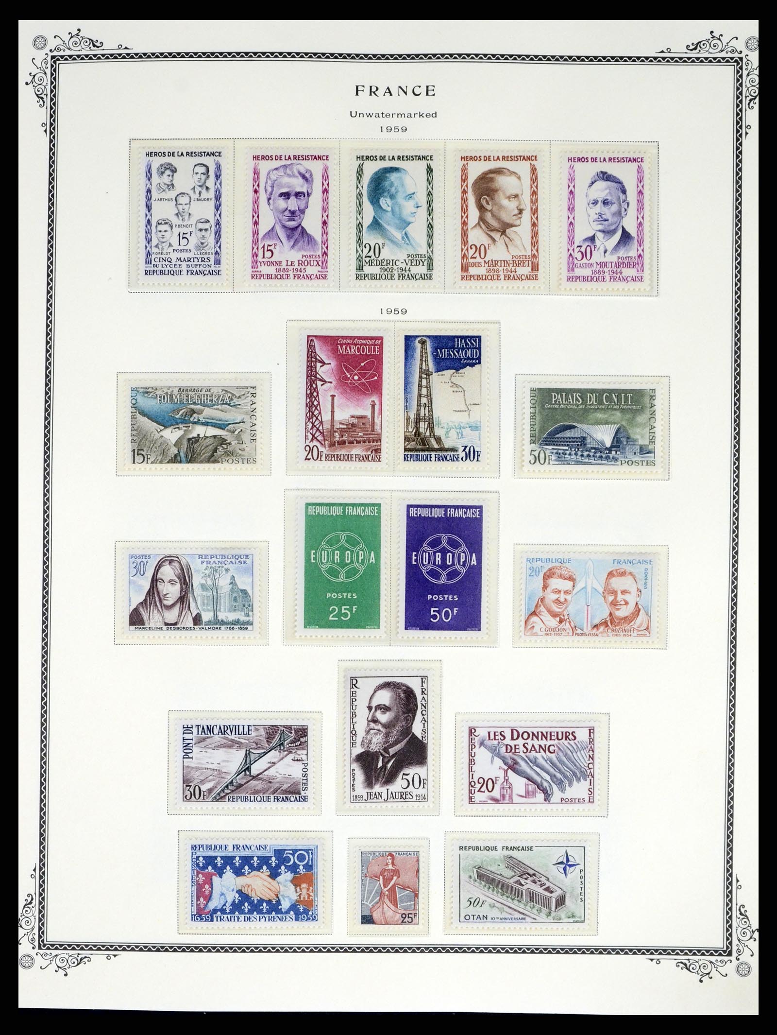 37632 039 - Postzegelverzameling 37632 Frankrijk 1849-2001.