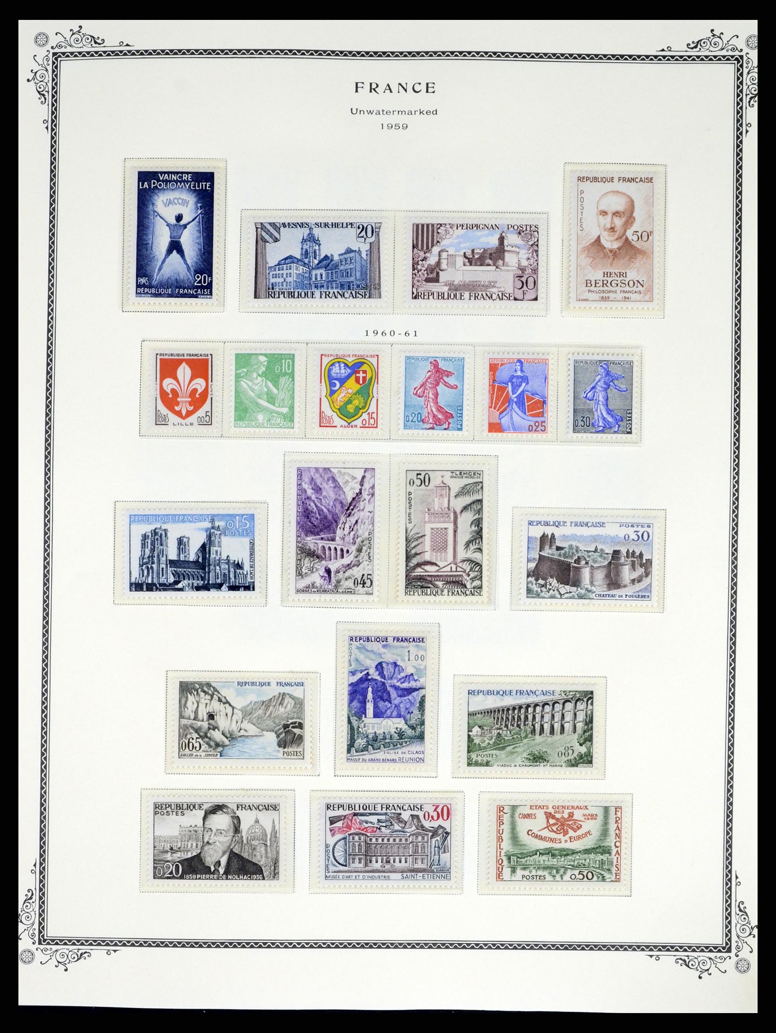 37632 040 - Postzegelverzameling 37632 Frankrijk 1849-2001.