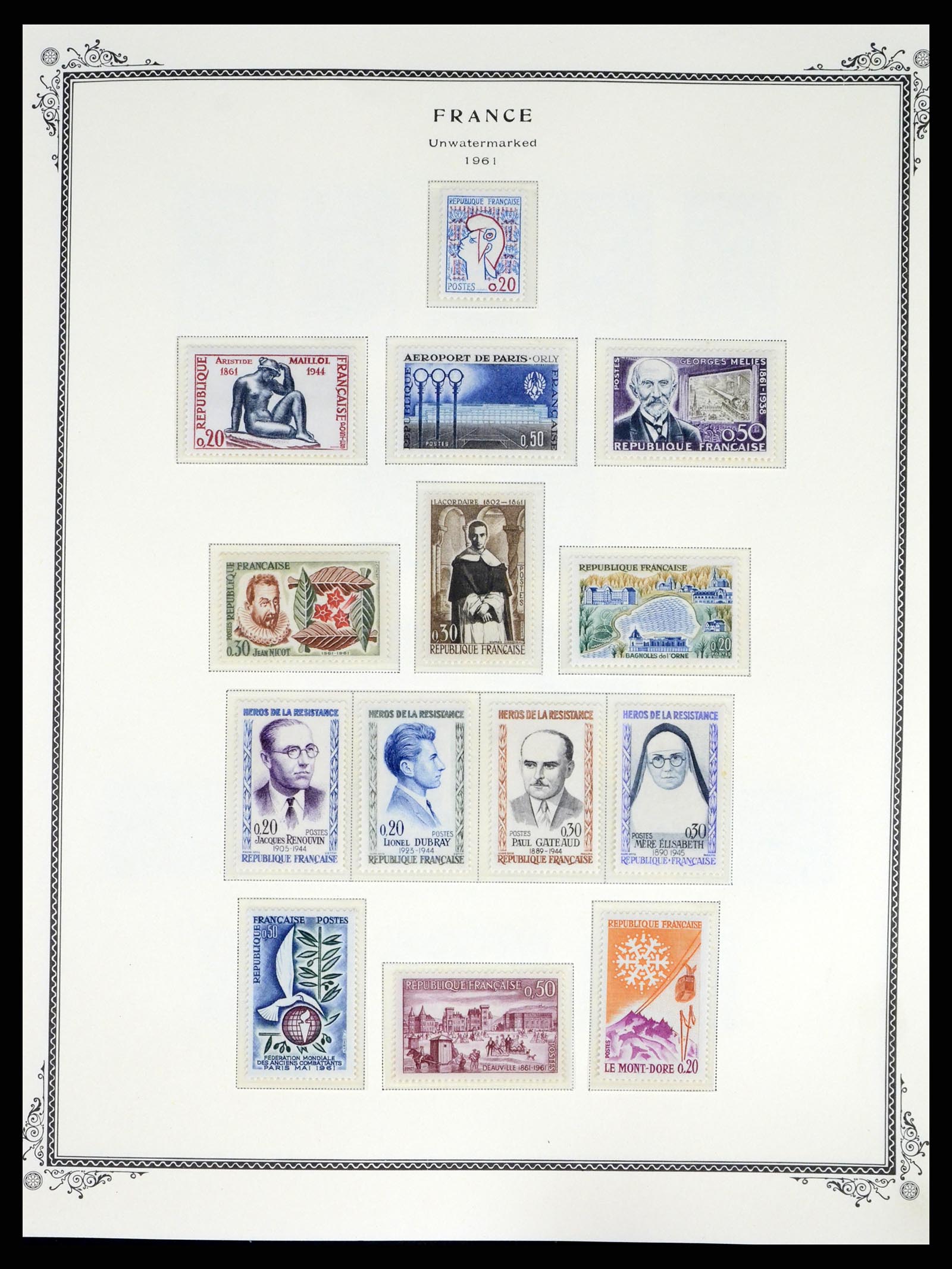 37632 043 - Postzegelverzameling 37632 Frankrijk 1849-2001.