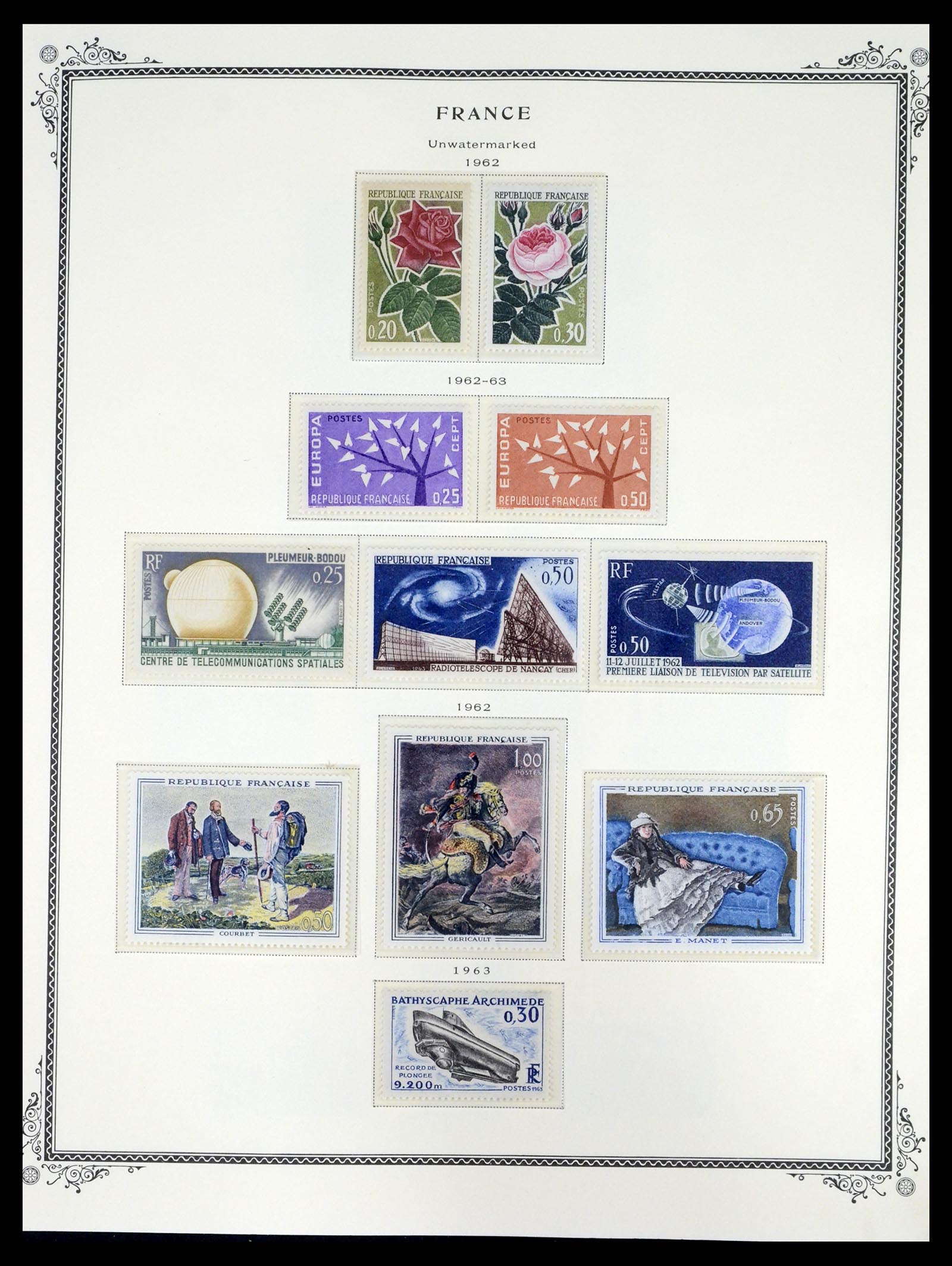 37632 047 - Postzegelverzameling 37632 Frankrijk 1849-2001.