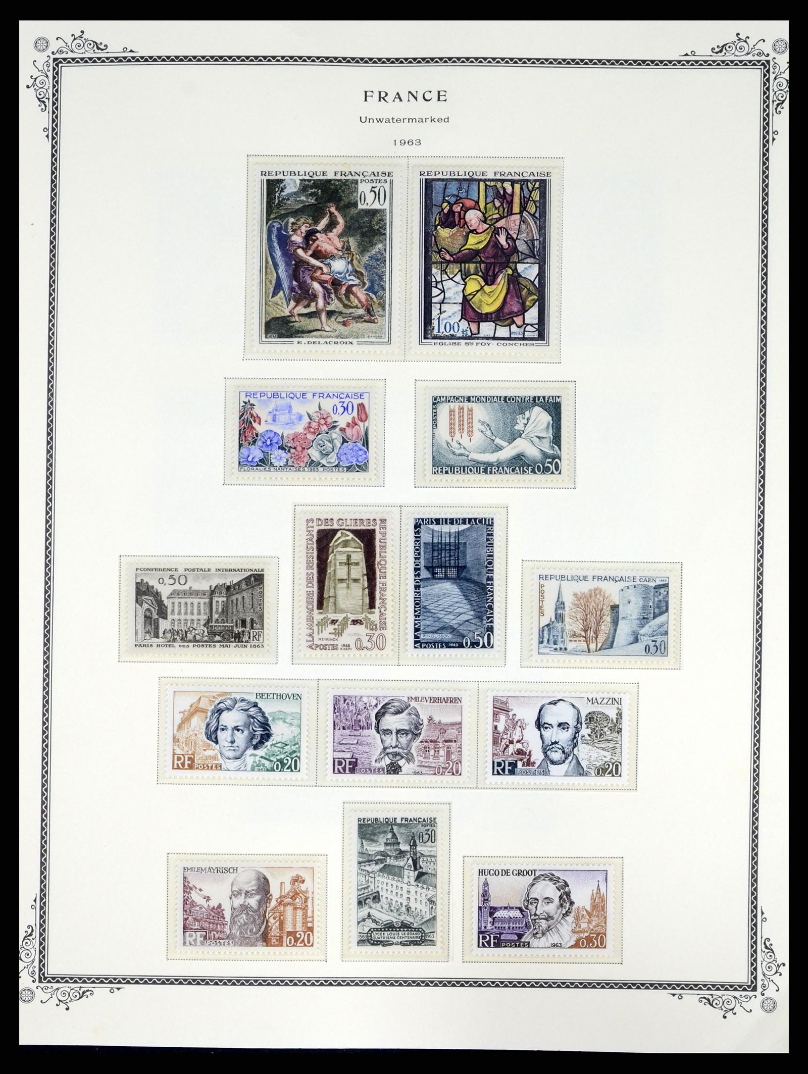 37632 048 - Postzegelverzameling 37632 Frankrijk 1849-2001.