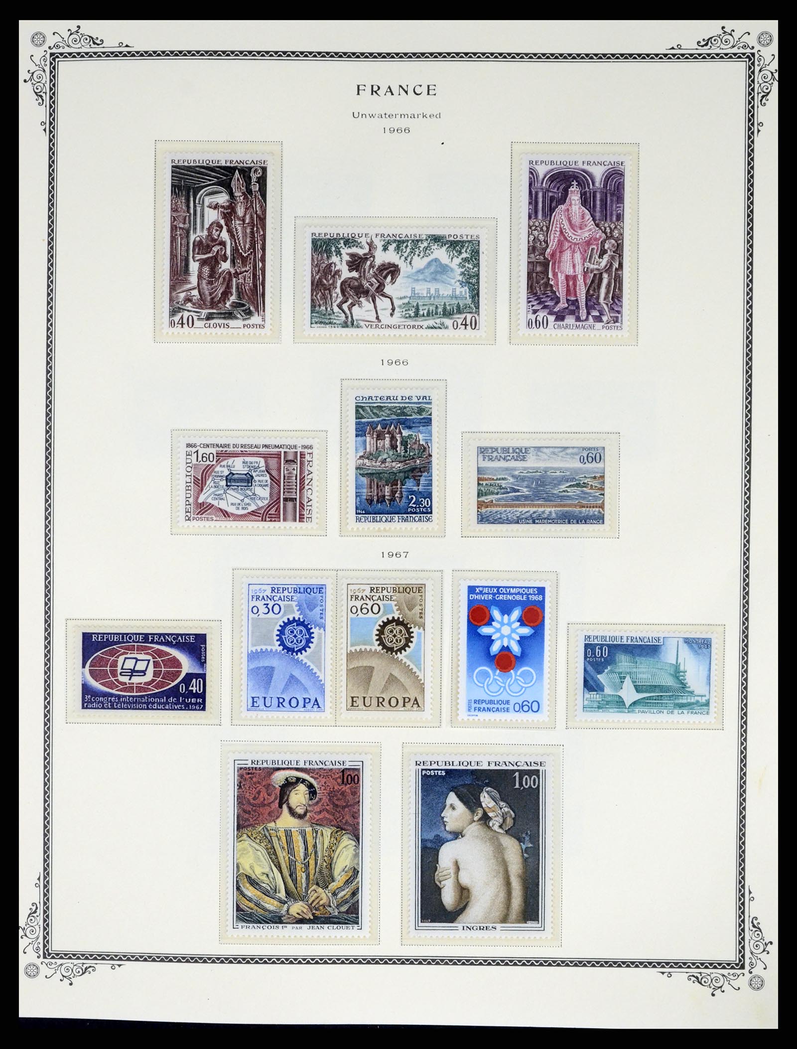 37632 057 - Postzegelverzameling 37632 Frankrijk 1849-2001.