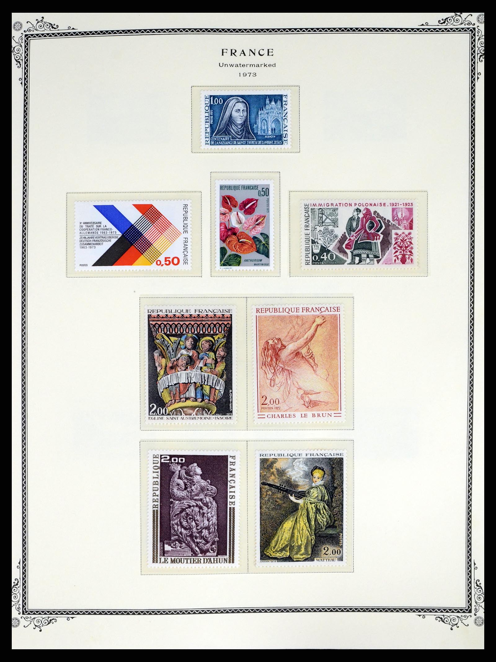 37632 072 - Postzegelverzameling 37632 Frankrijk 1849-2001.