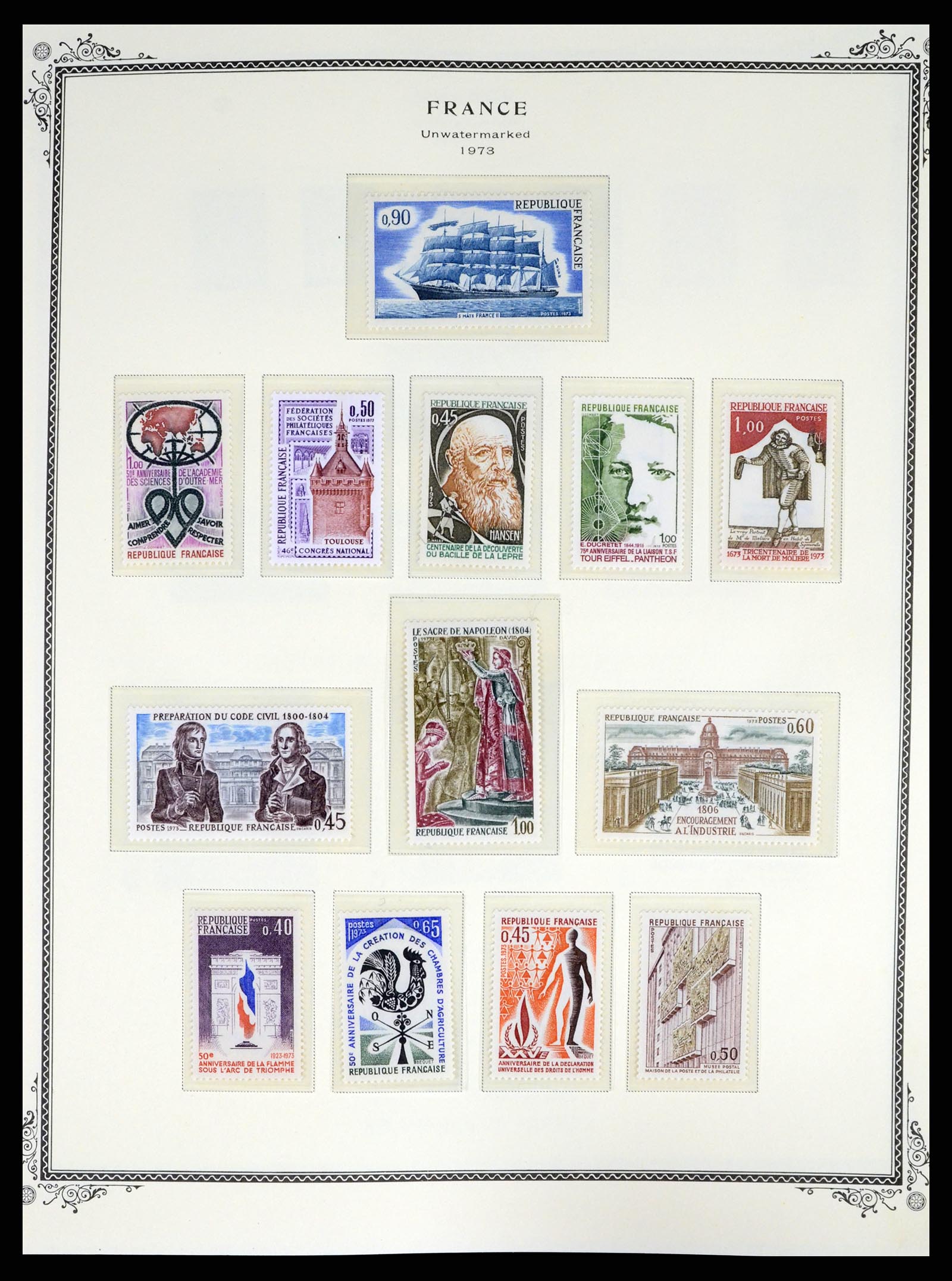 37632 074 - Postzegelverzameling 37632 Frankrijk 1849-2001.