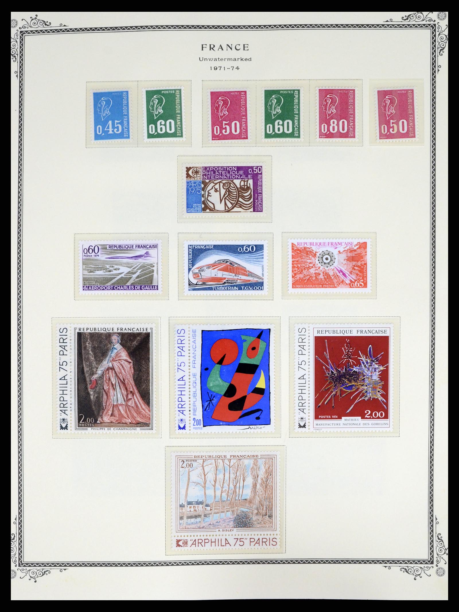 37632 075 - Postzegelverzameling 37632 Frankrijk 1849-2001.