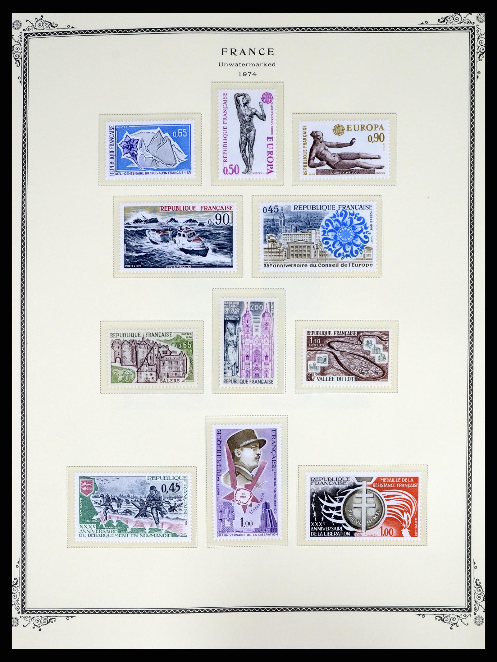 37632 076 - Postzegelverzameling 37632 Frankrijk 1849-2001.