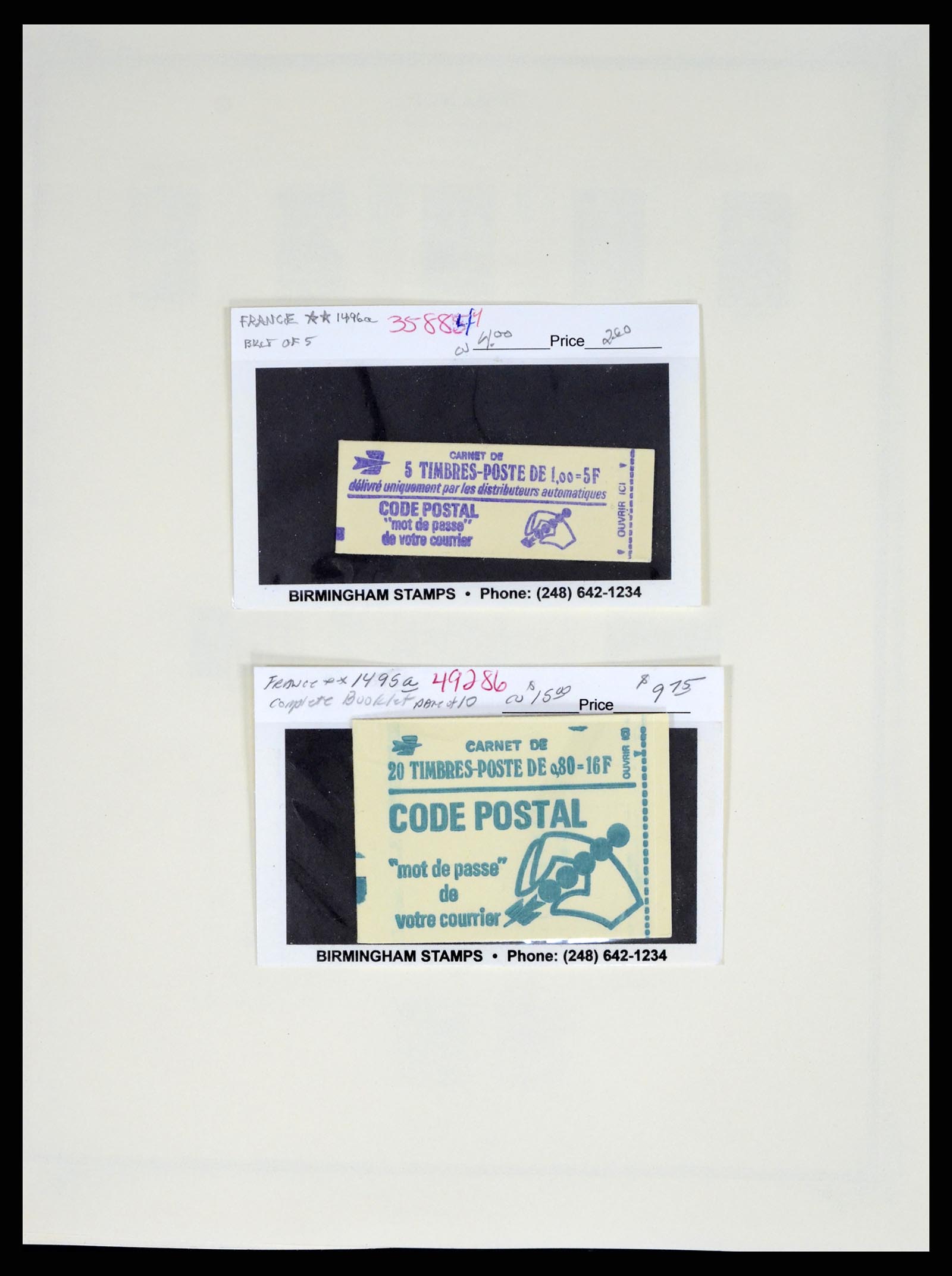 37632 082 - Postzegelverzameling 37632 Frankrijk 1849-2001.