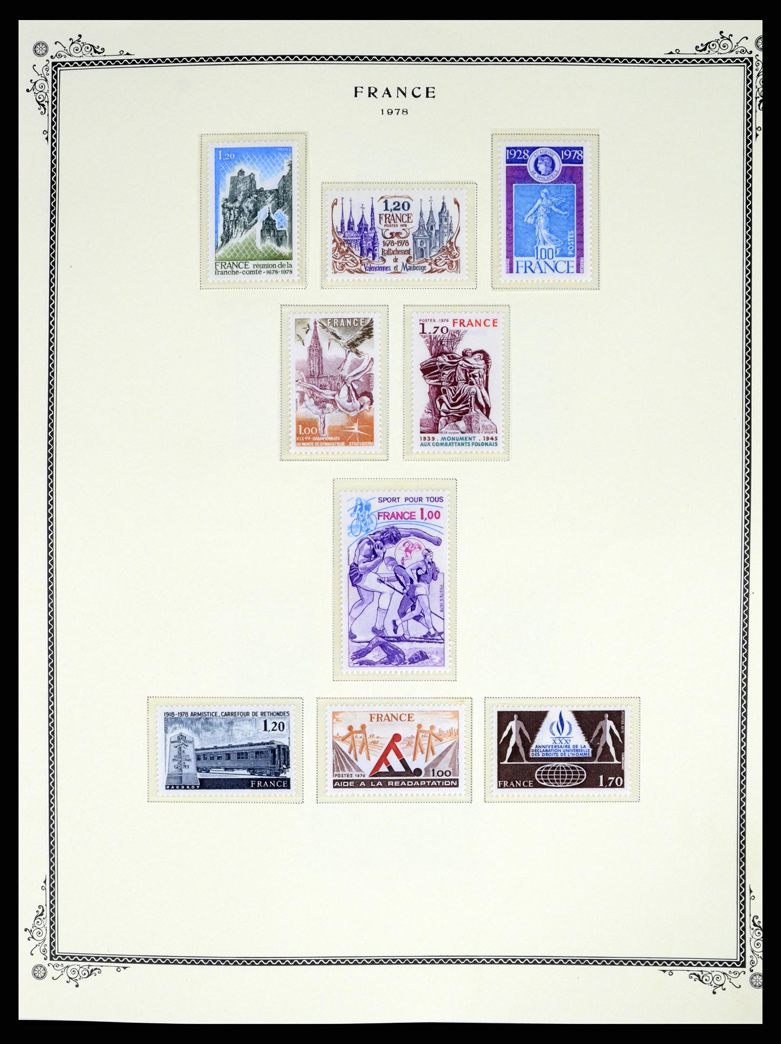 37632 092 - Postzegelverzameling 37632 Frankrijk 1849-2001.