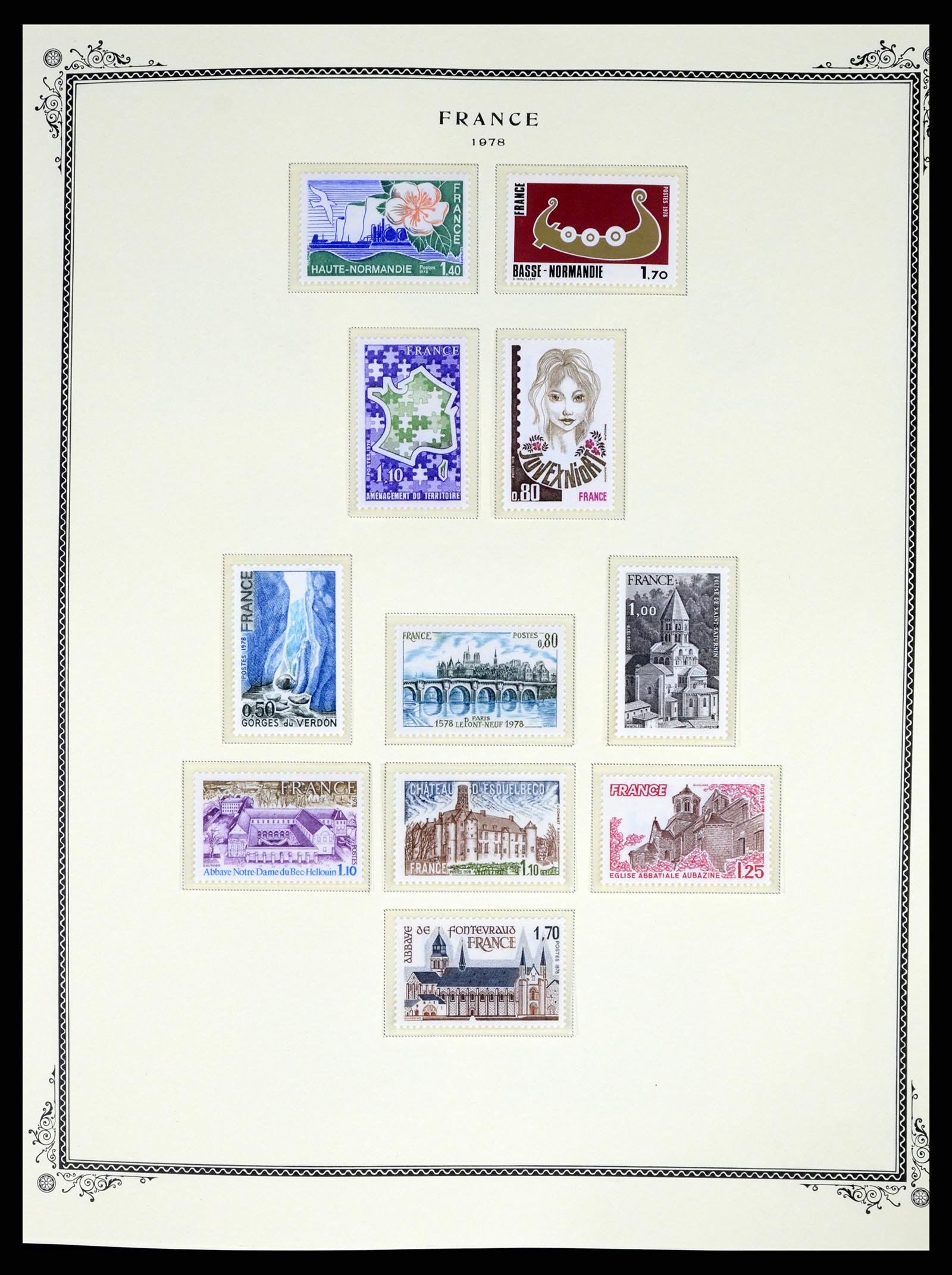 37632 094 - Postzegelverzameling 37632 Frankrijk 1849-2001.