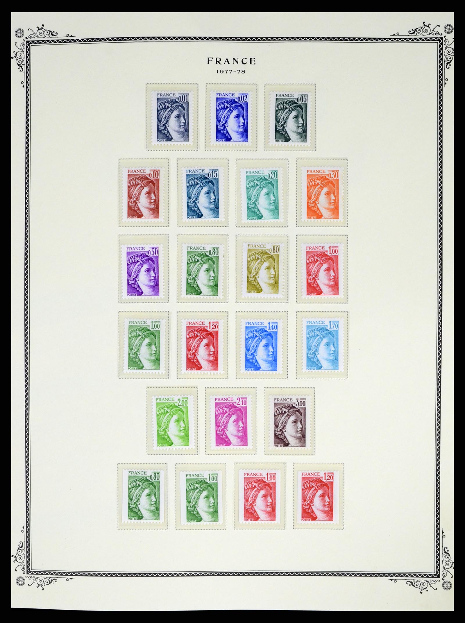 37632 097 - Postzegelverzameling 37632 Frankrijk 1849-2001.
