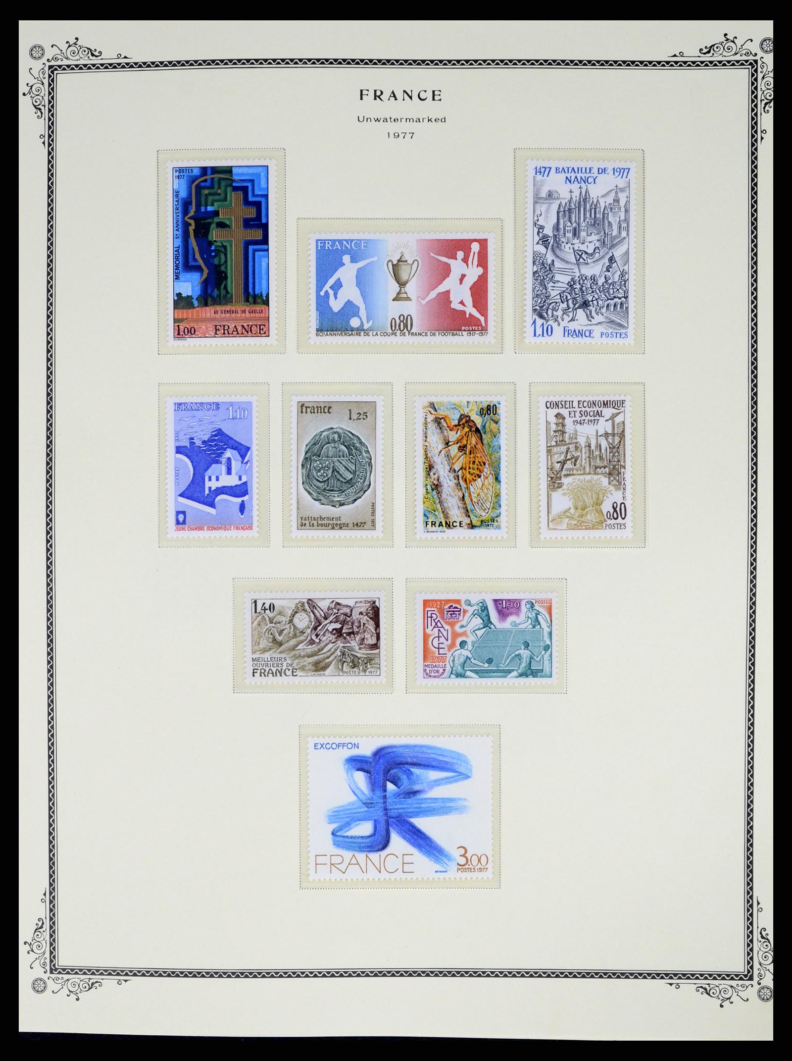 37632 100 - Postzegelverzameling 37632 Frankrijk 1849-2001.
