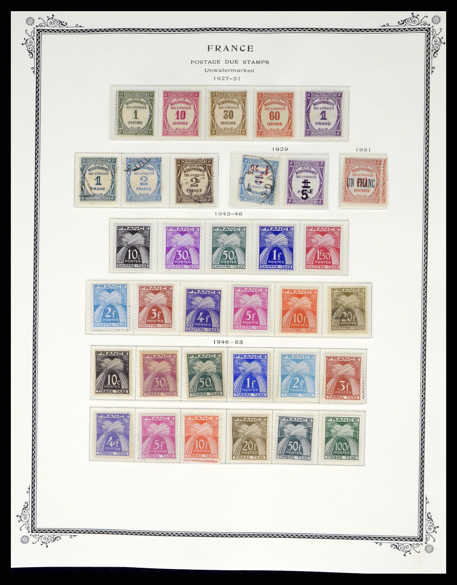 37632 390 - Stamp collection 37632 France 1849-2001.