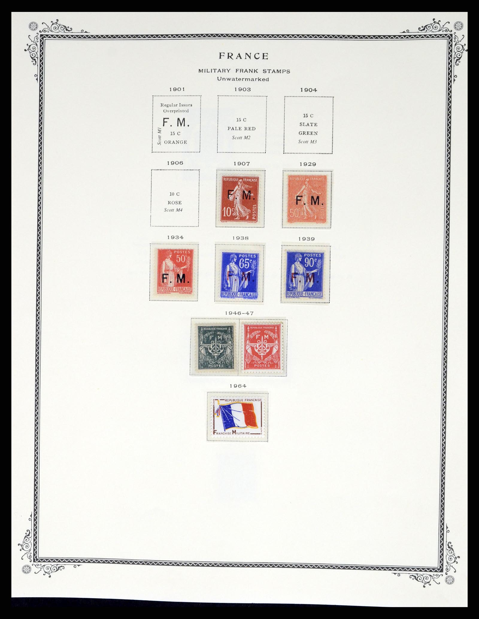 37632 393 - Stamp collection 37632 France 1849-2001.
