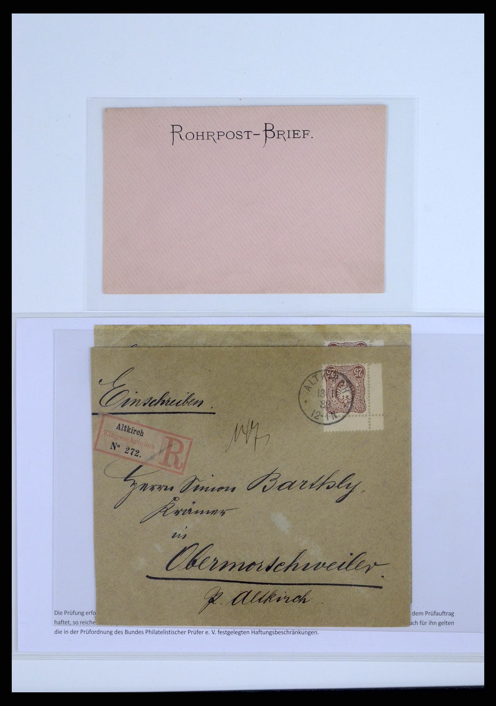 37633 003 - Postzegelverzameling 37633 Duitsland brieven 1870-1948.