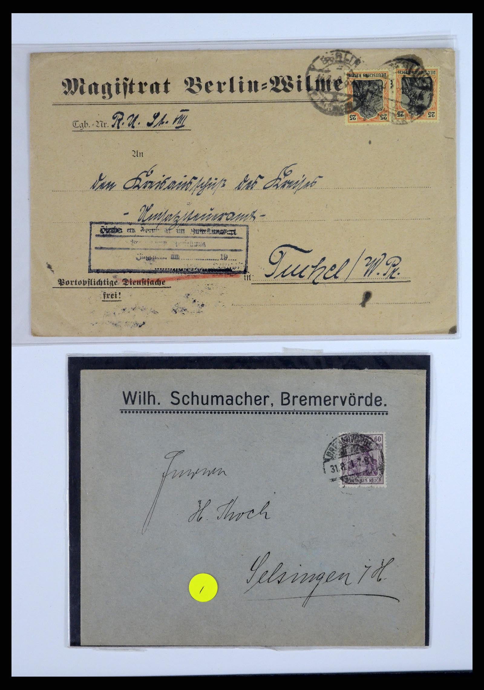 37633 004 - Postzegelverzameling 37633 Duitsland brieven 1870-1948.