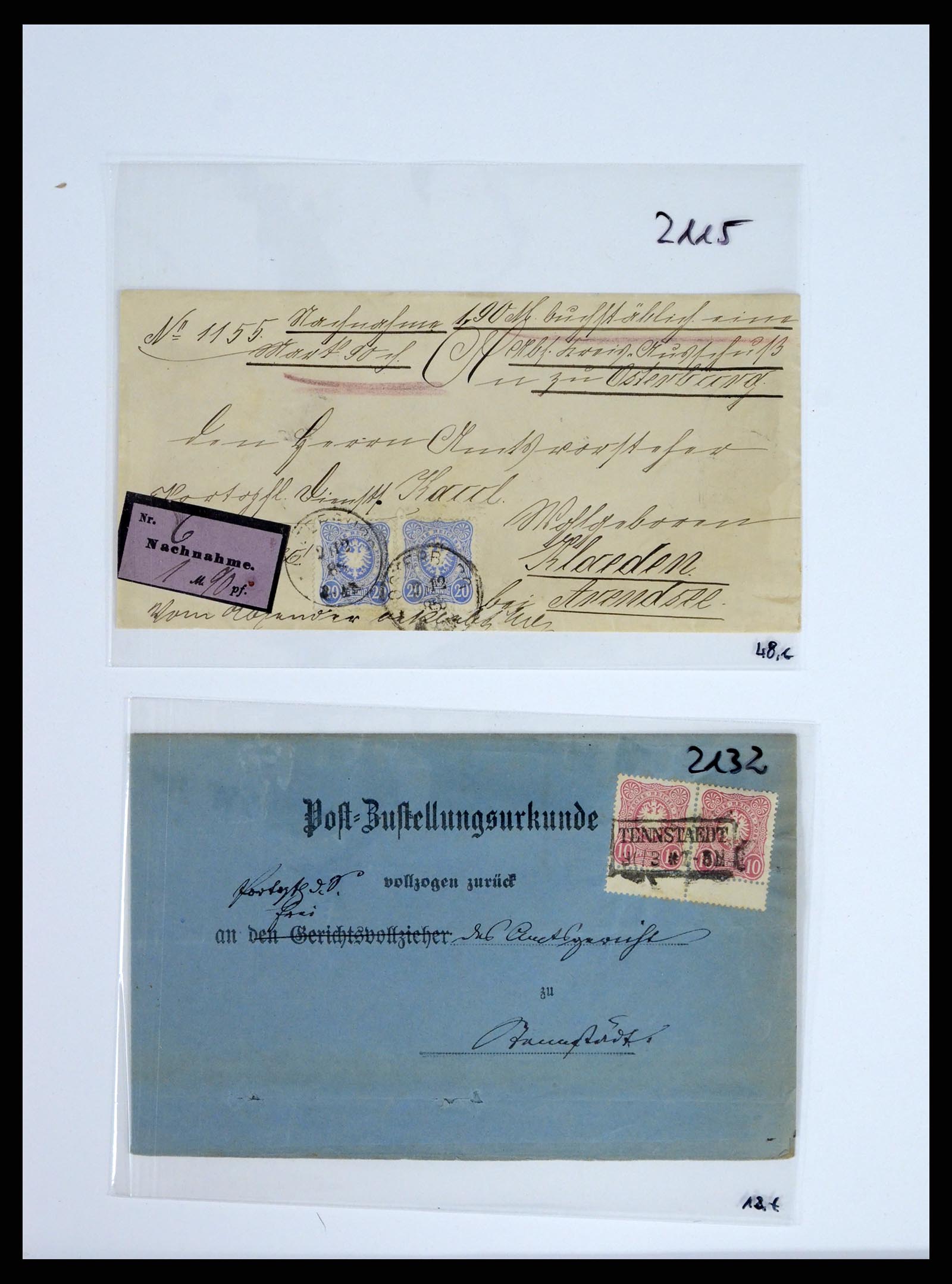 37633 010 - Postzegelverzameling 37633 Duitsland brieven 1870-1948.