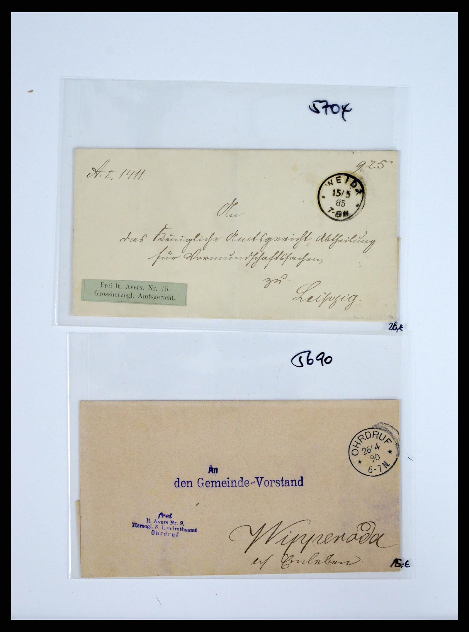 37633 011 - Postzegelverzameling 37633 Duitsland brieven 1870-1948.