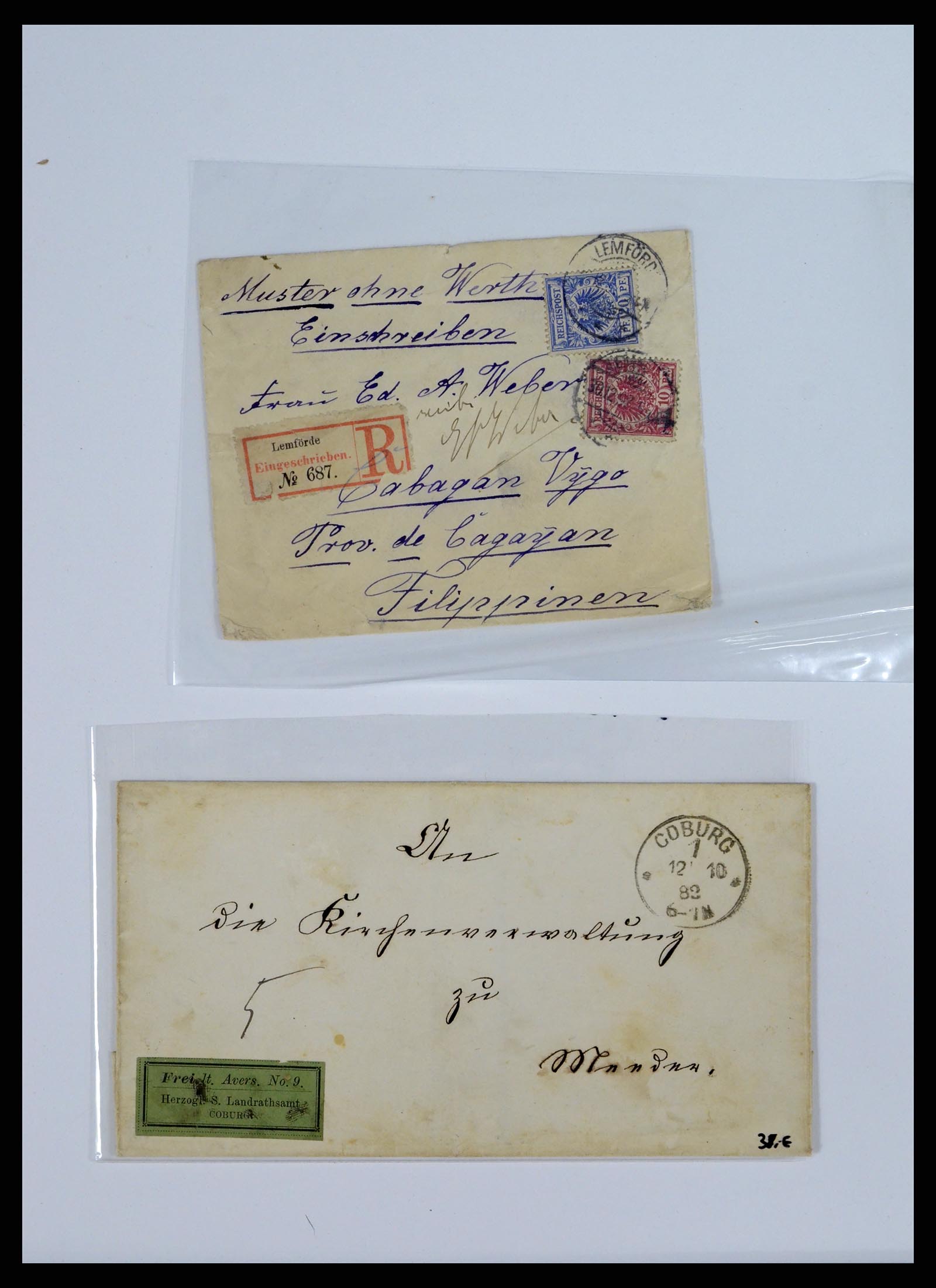 37633 012 - Postzegelverzameling 37633 Duitsland brieven 1870-1948.