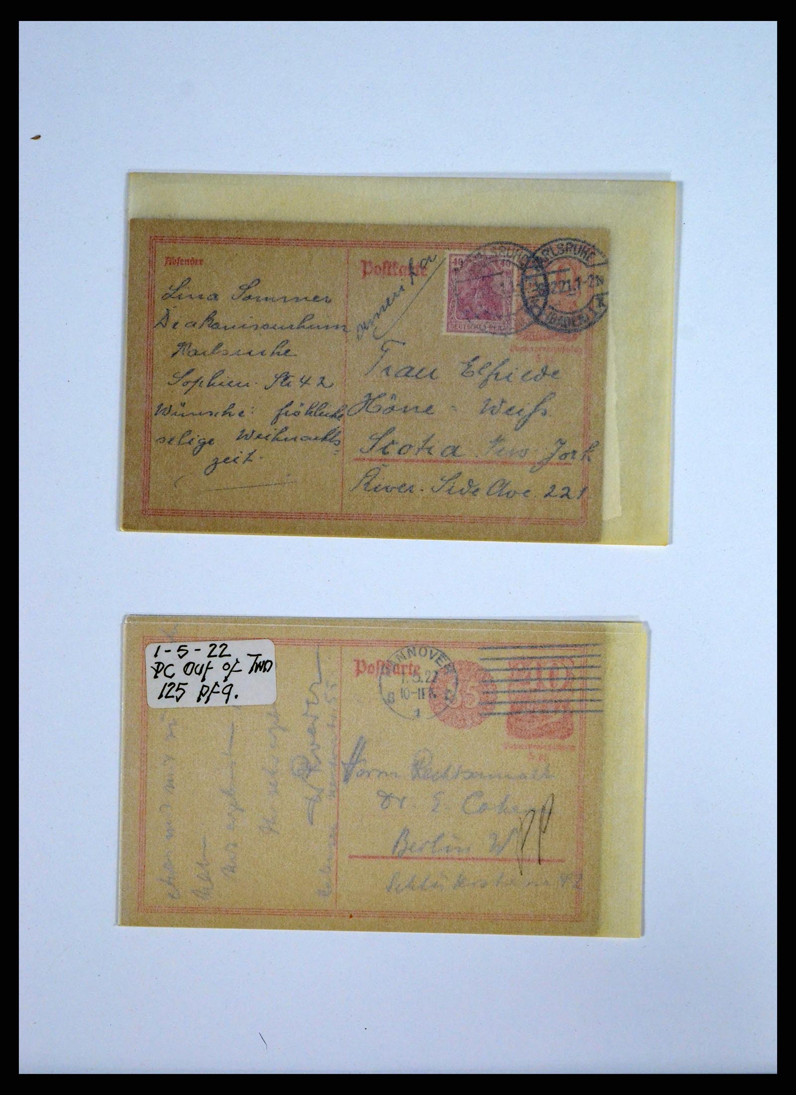 37633 013 - Postzegelverzameling 37633 Duitsland brieven 1870-1948.