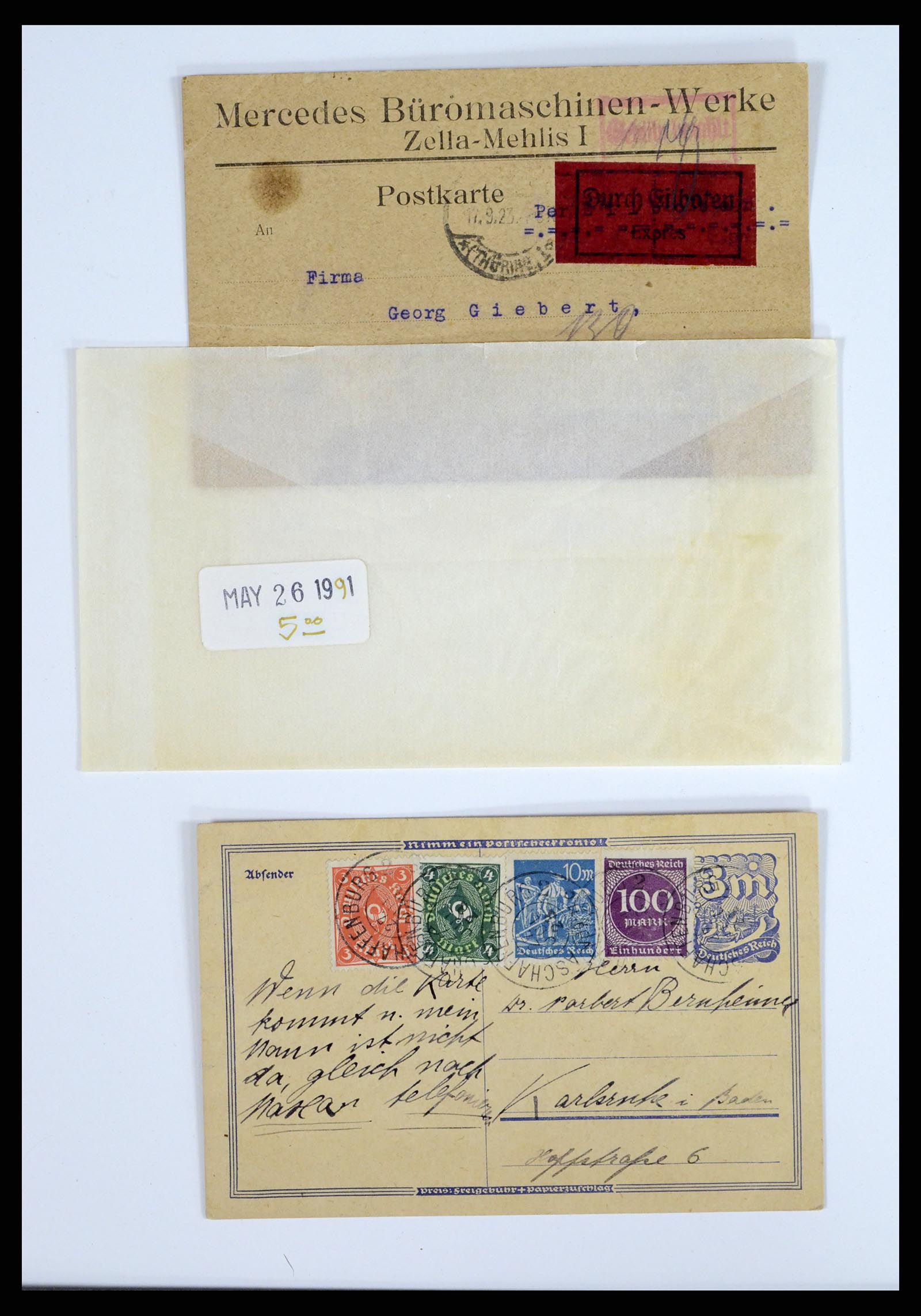 37633 017 - Postzegelverzameling 37633 Duitsland brieven 1870-1948.