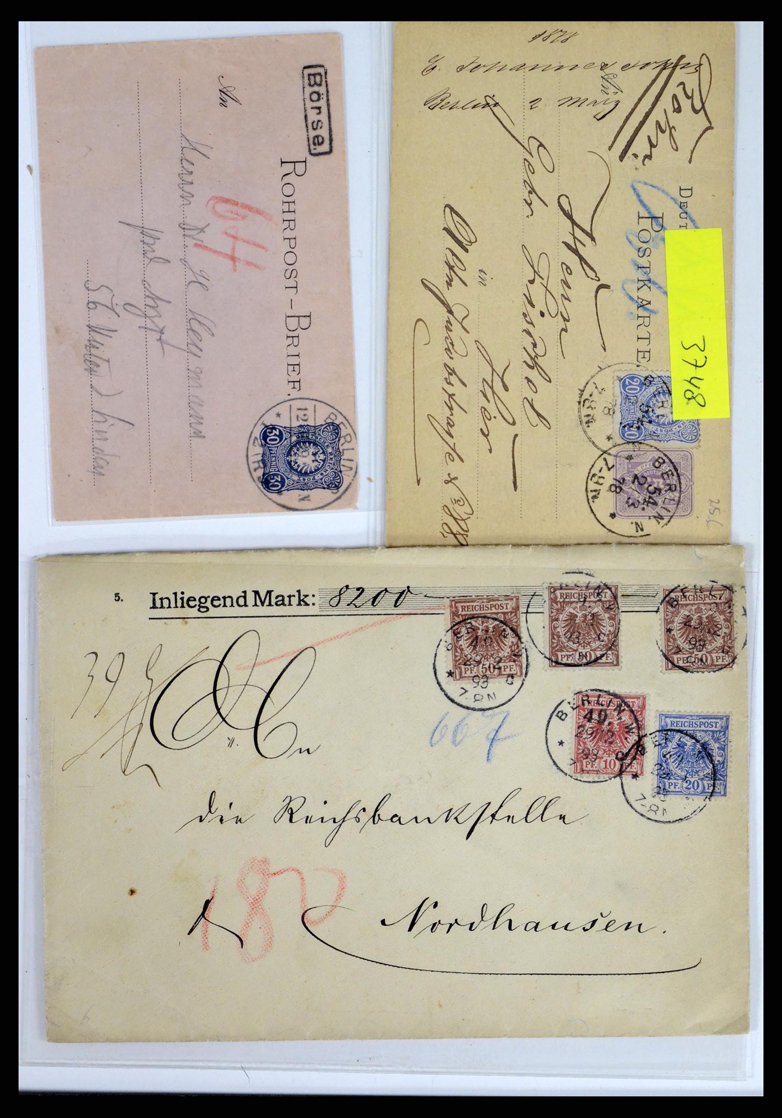 37633 025 - Stamp collection 37633 Germany covers 1870-1948.