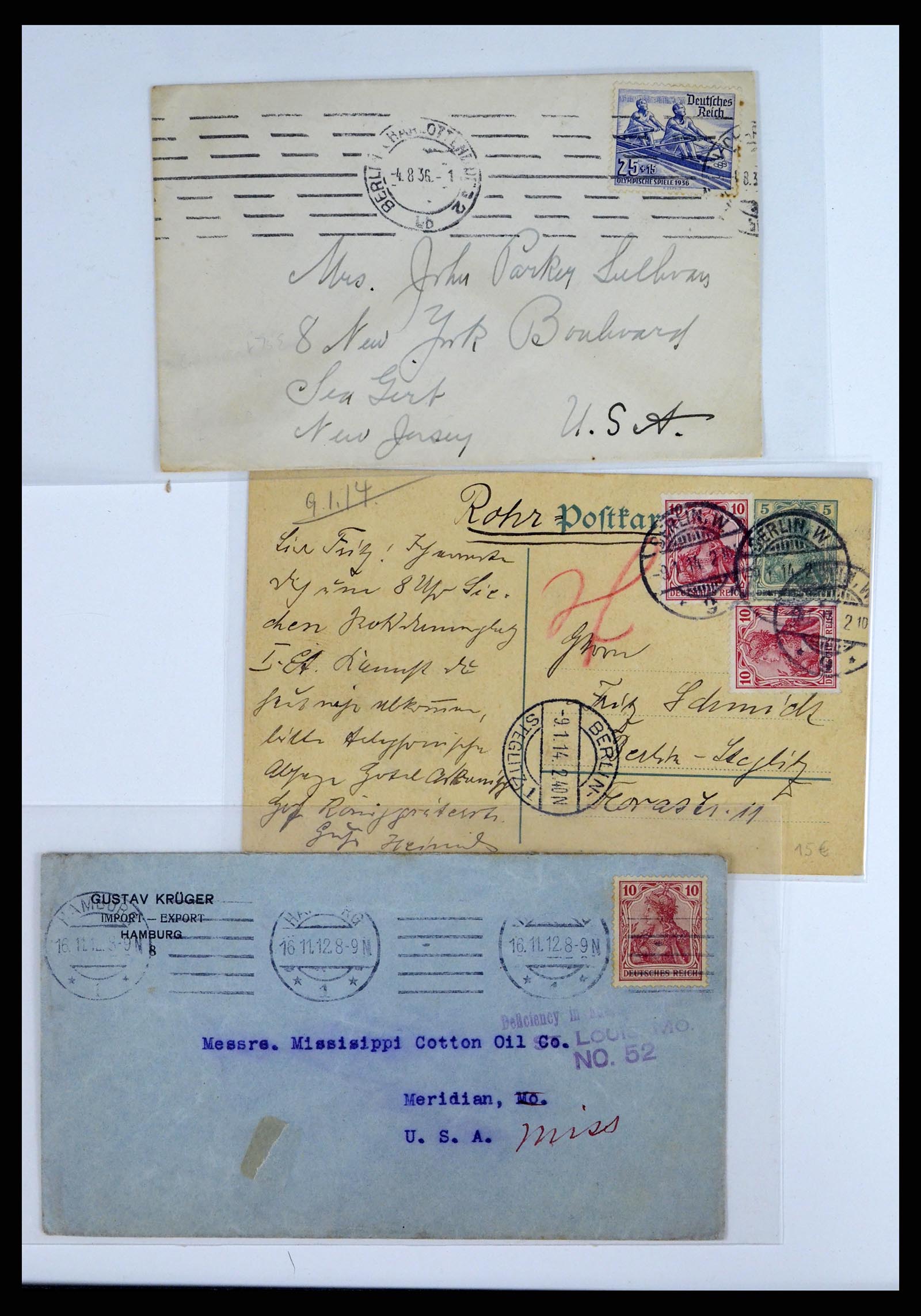 37633 027 - Stamp collection 37633 Germany covers 1870-1948.