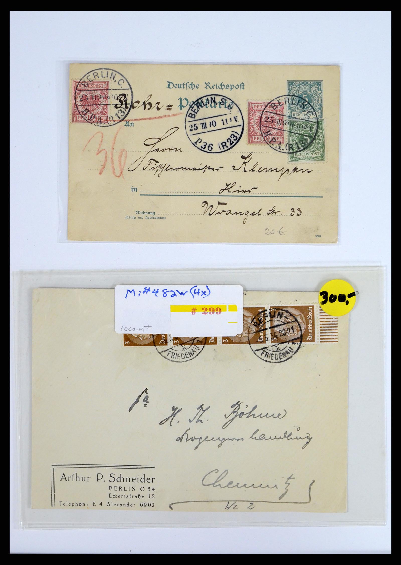 37633 035 - Stamp collection 37633 Germany covers 1870-1948.