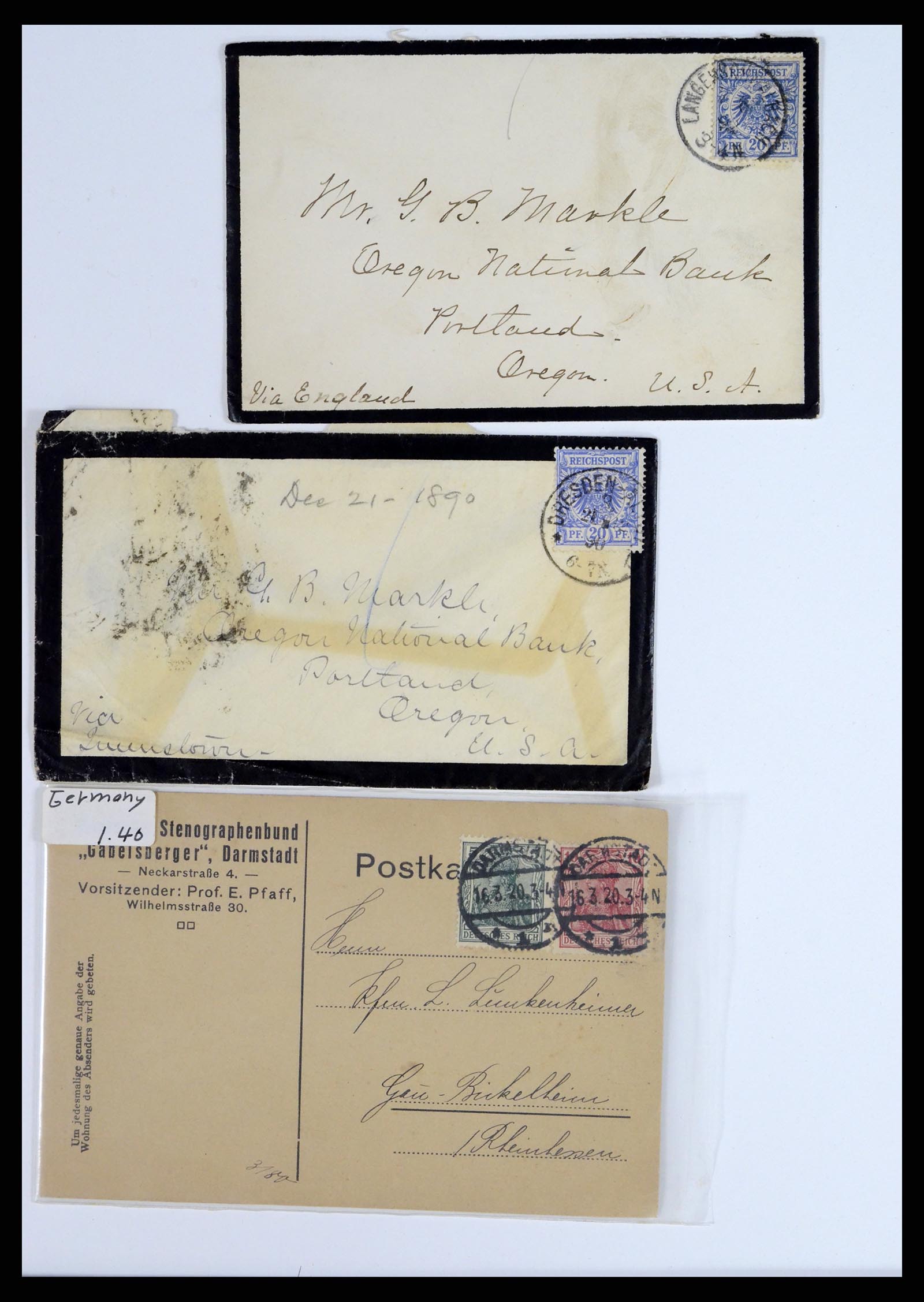 37633 036 - Stamp collection 37633 Germany covers 1870-1948.