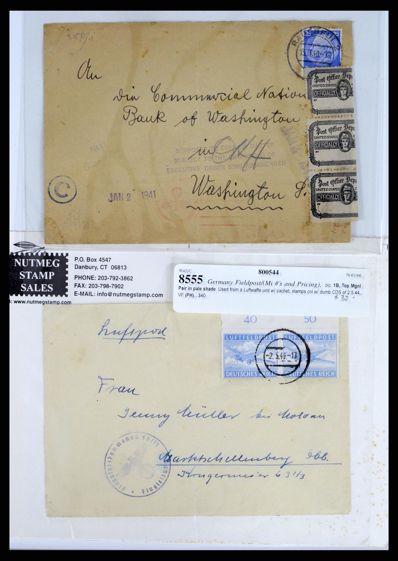 37633 041 - Stamp collection 37633 Germany covers 1870-1948.
