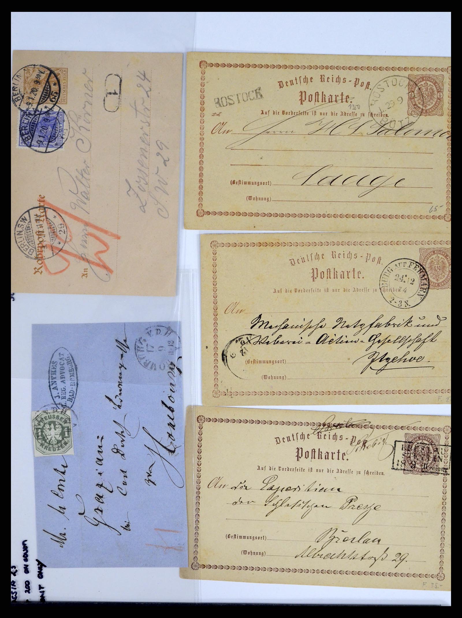 37633 049 - Stamp collection 37633 Germany covers 1870-1948.