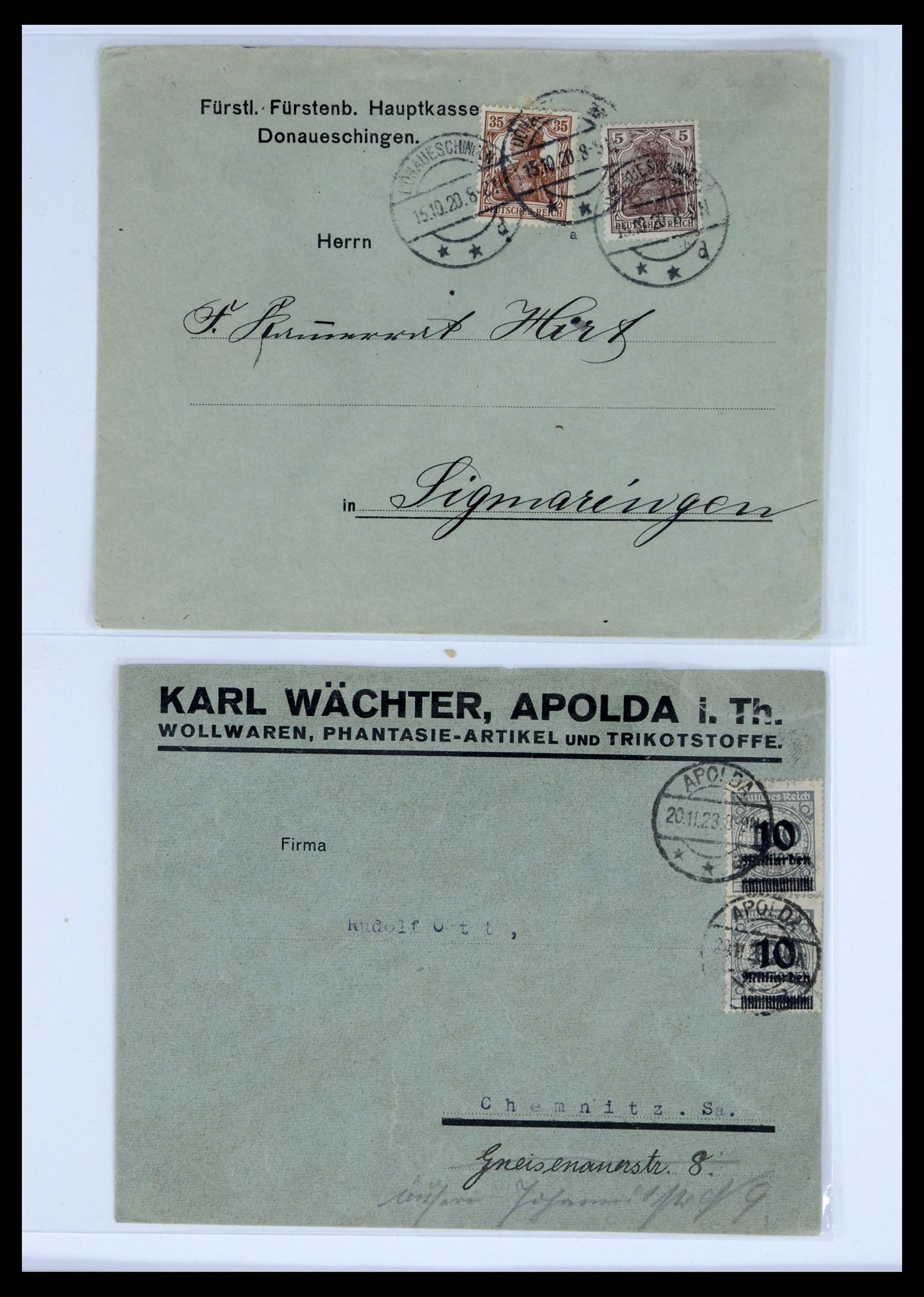 37633 053 - Stamp collection 37633 Germany covers 1870-1948.